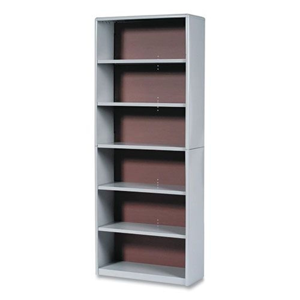 Safco ValueMate Gray Six-Shelf Economy Bookcase, 31.75 x 13.5 x 80 inch