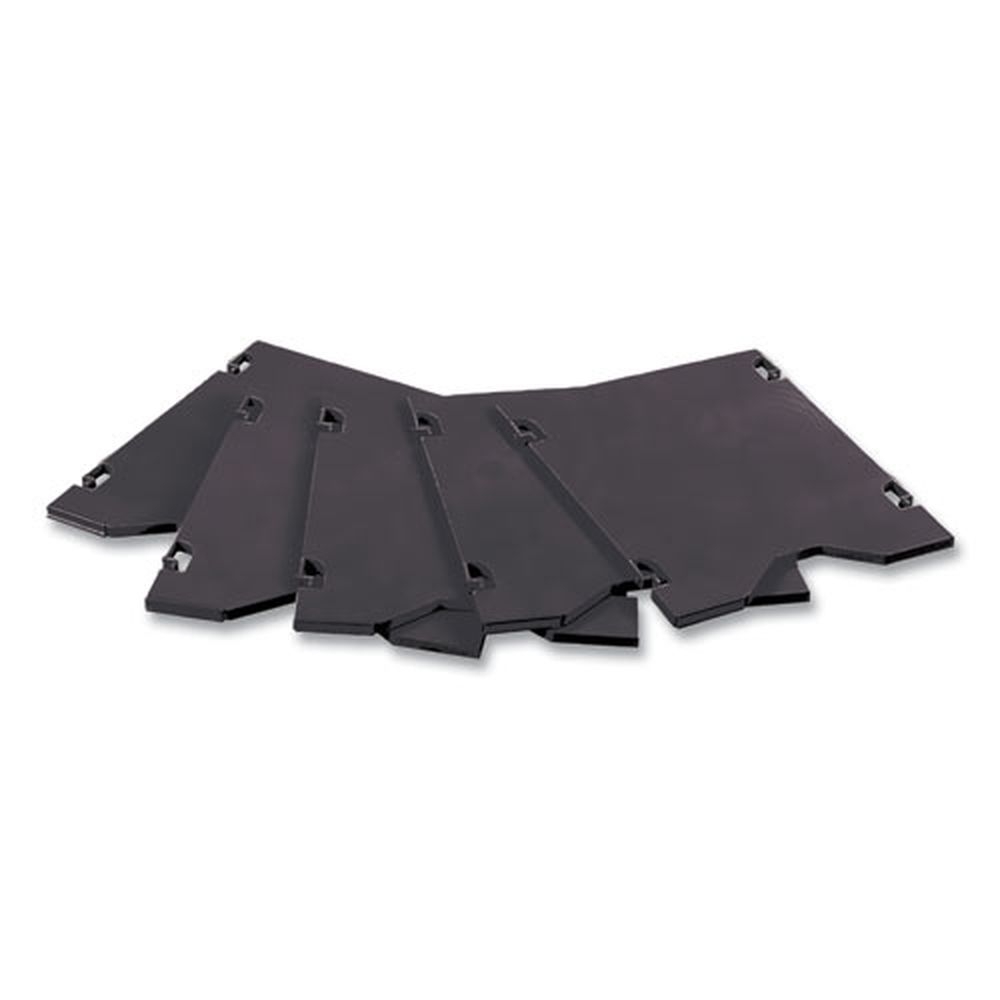 Safco E Z Sort Black 5 Shelves Additional Mail Trays, 11 x 12.5 x 0.5 inch