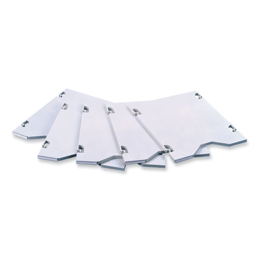 Safco E Z Sort Gray 5 Shelves Additional Mail Trays, 11 x 12.5 x 0.5 inch