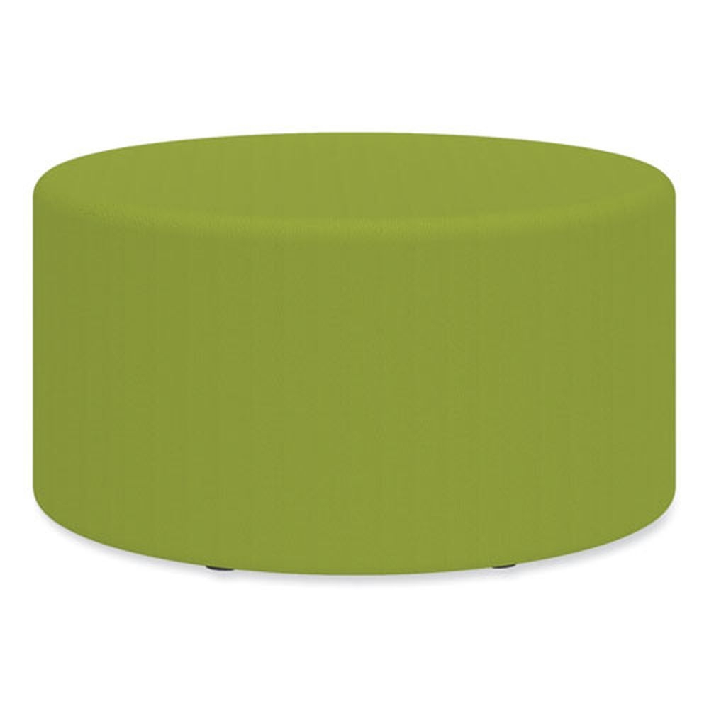 Safco Green Learn Cylinder Vinyl Ottoman, 30 inch Width x 30 inch Depth x 18 inch Height