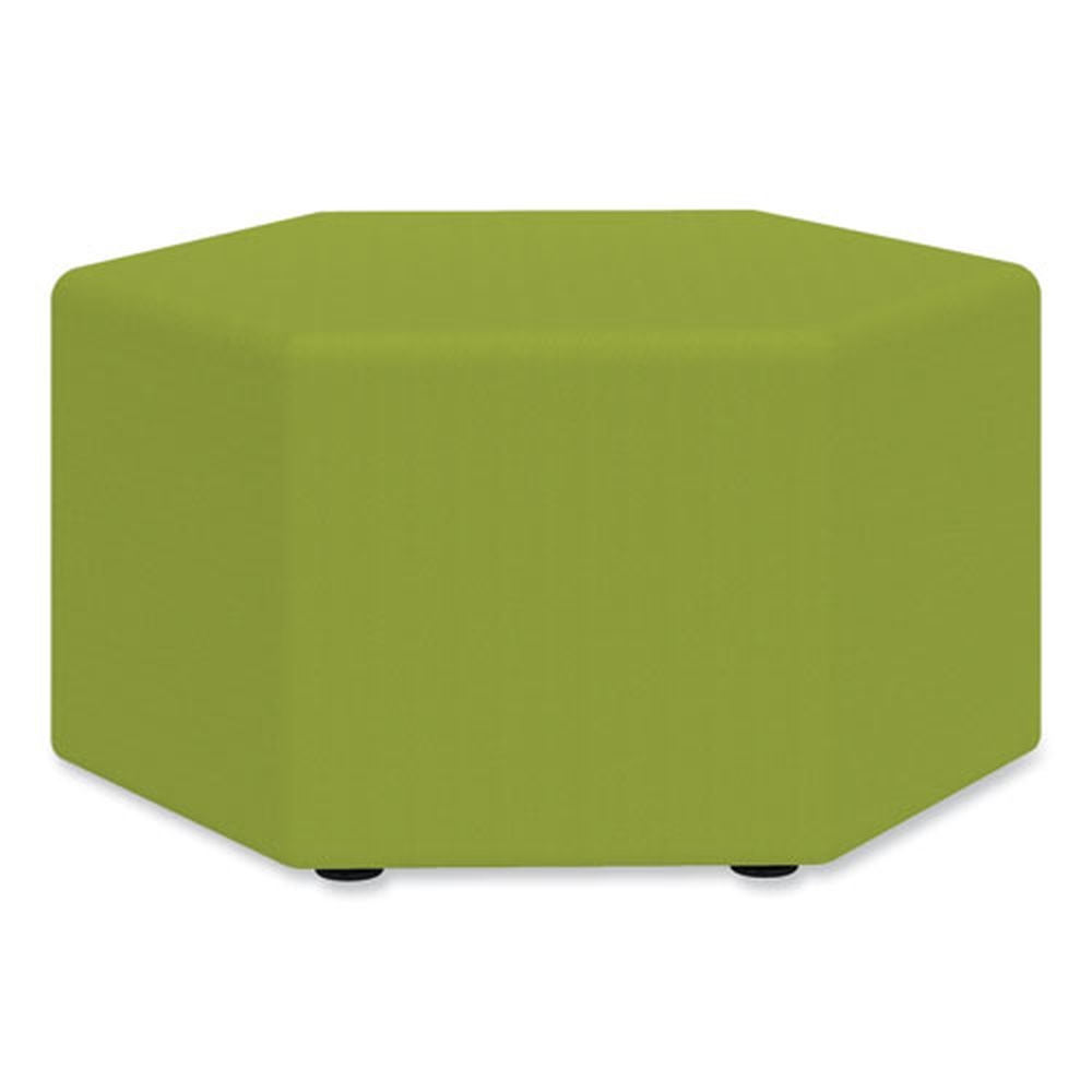 Safco Green Learn Hexagon Vinyl Ottoman, 30 inch Width x 30 inch Depth x 18 inch Height