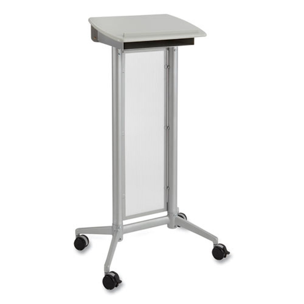 Safco Gray Impromptu Lectern, 26.5 x 18.75 x 46.5 inch