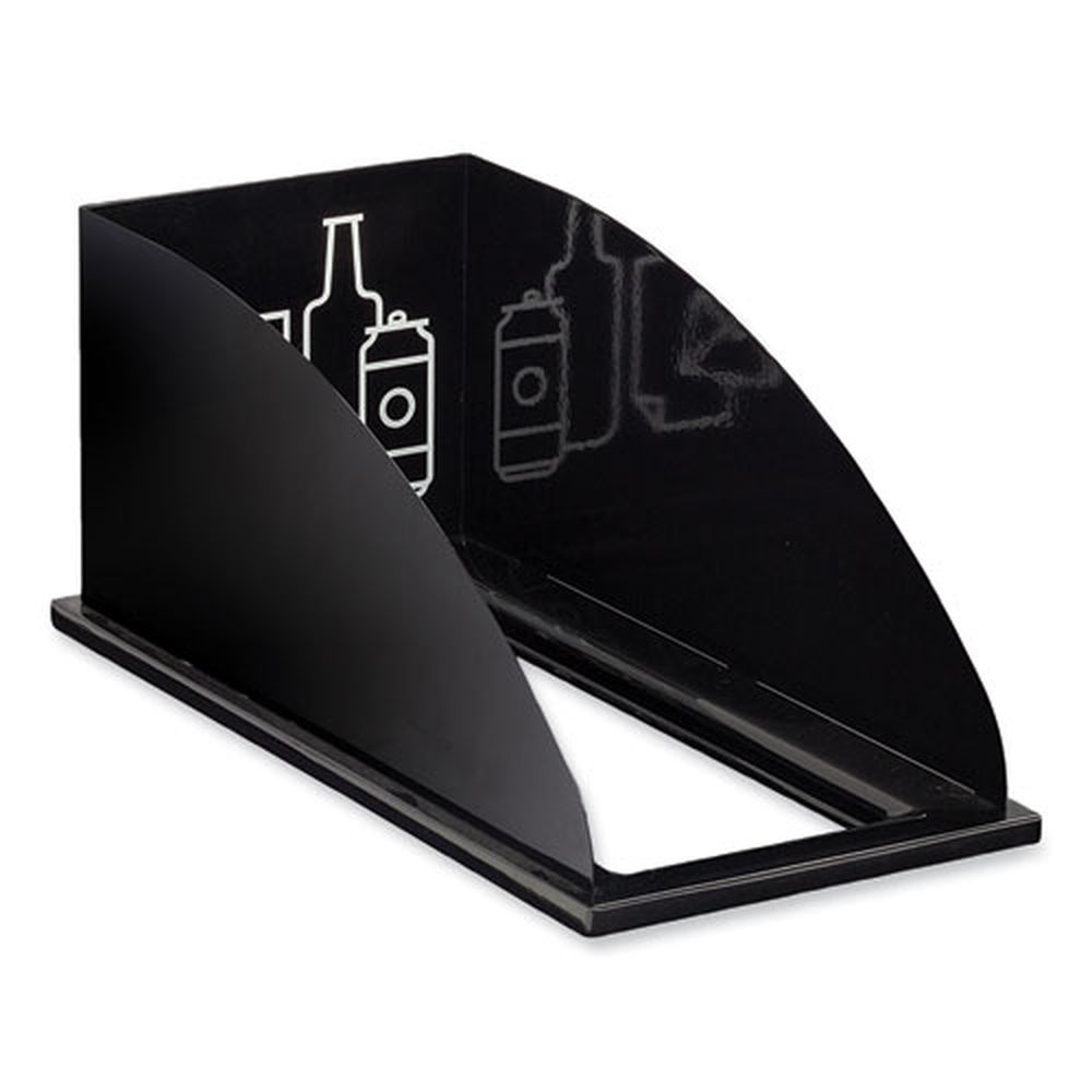 Safco Mixx Black Topper Style Recycling Center Lid Only, 9.87 x 19.87 x 0.62 inch