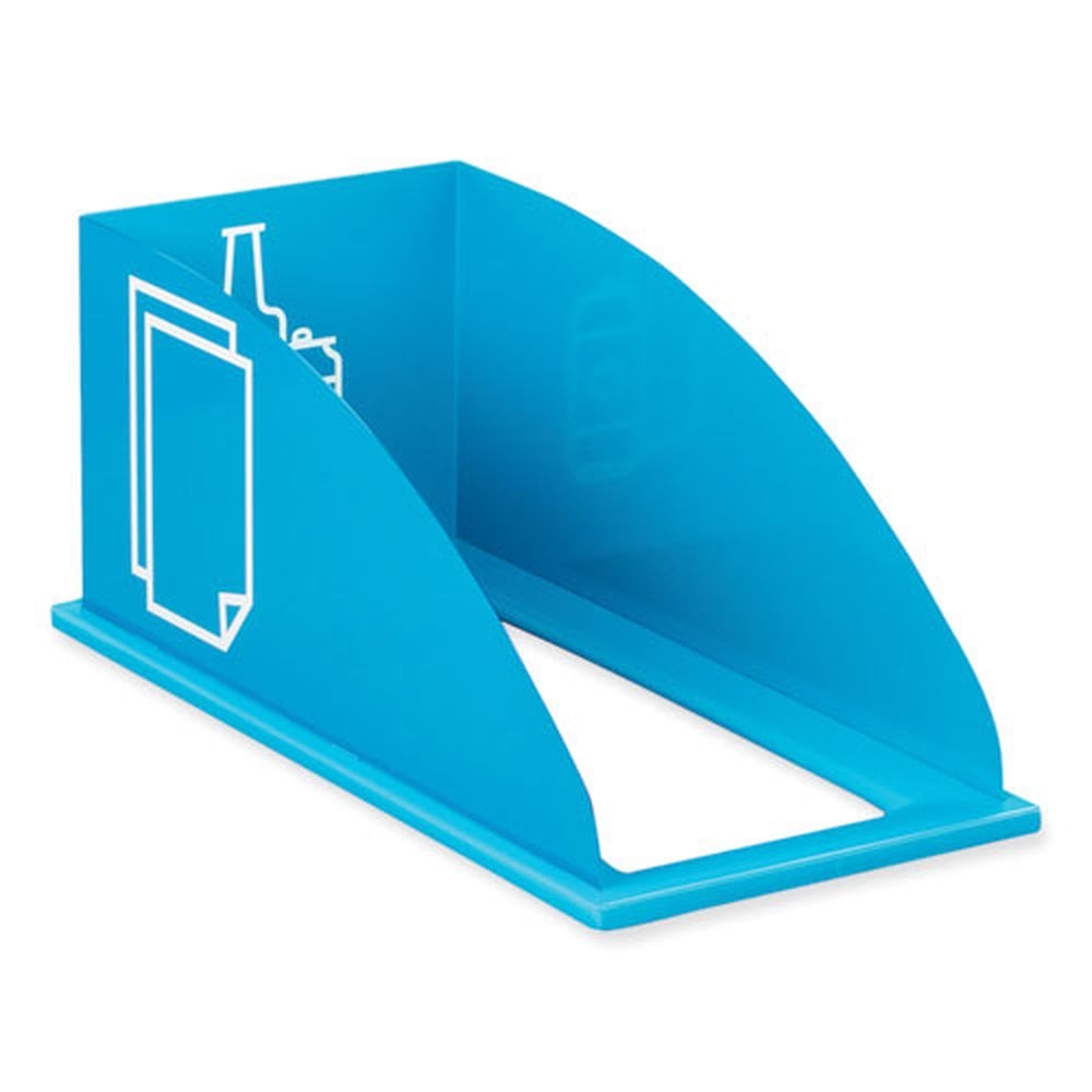 Safco Mixx Blue Topper Style Recycling Center Lid Only, 9.87 x 19.87 x 0.62 inch
