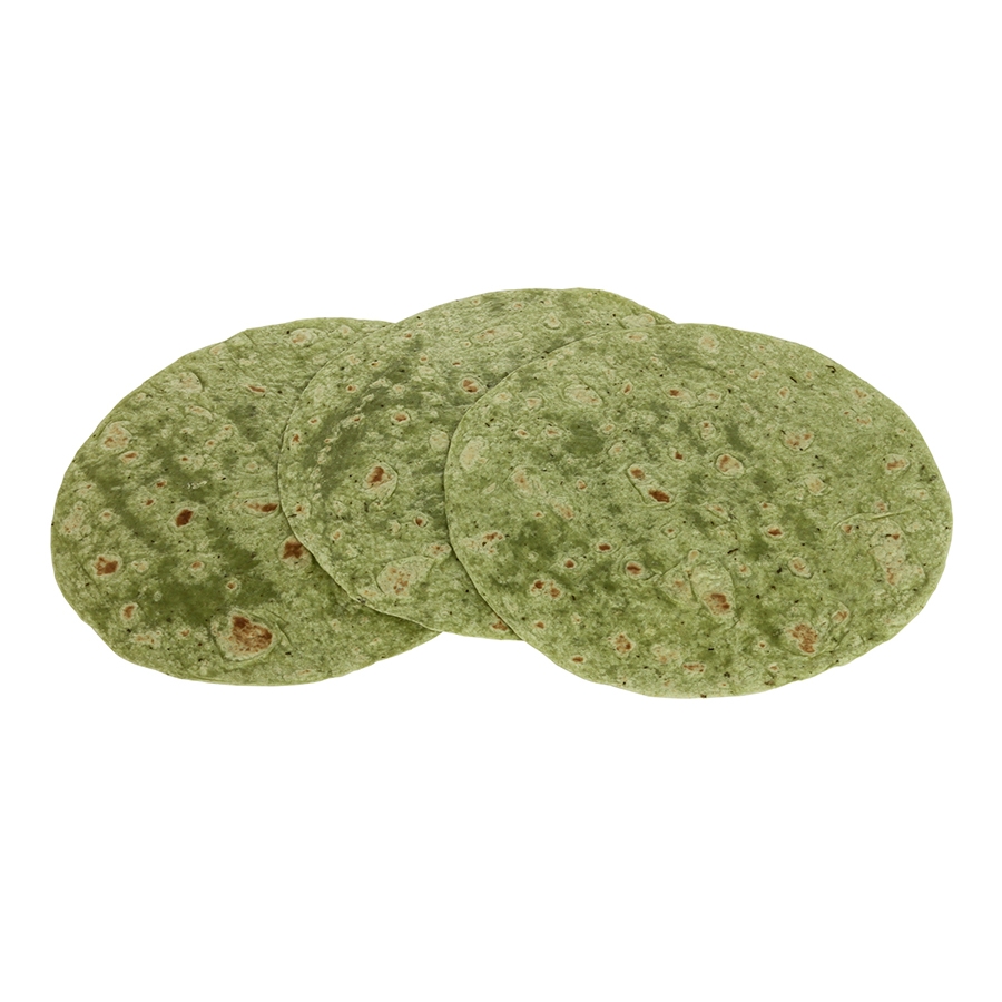 Mission Foods Spinach Herb Wrap, 12 inch - 12 per pack -- 6 packs per case.