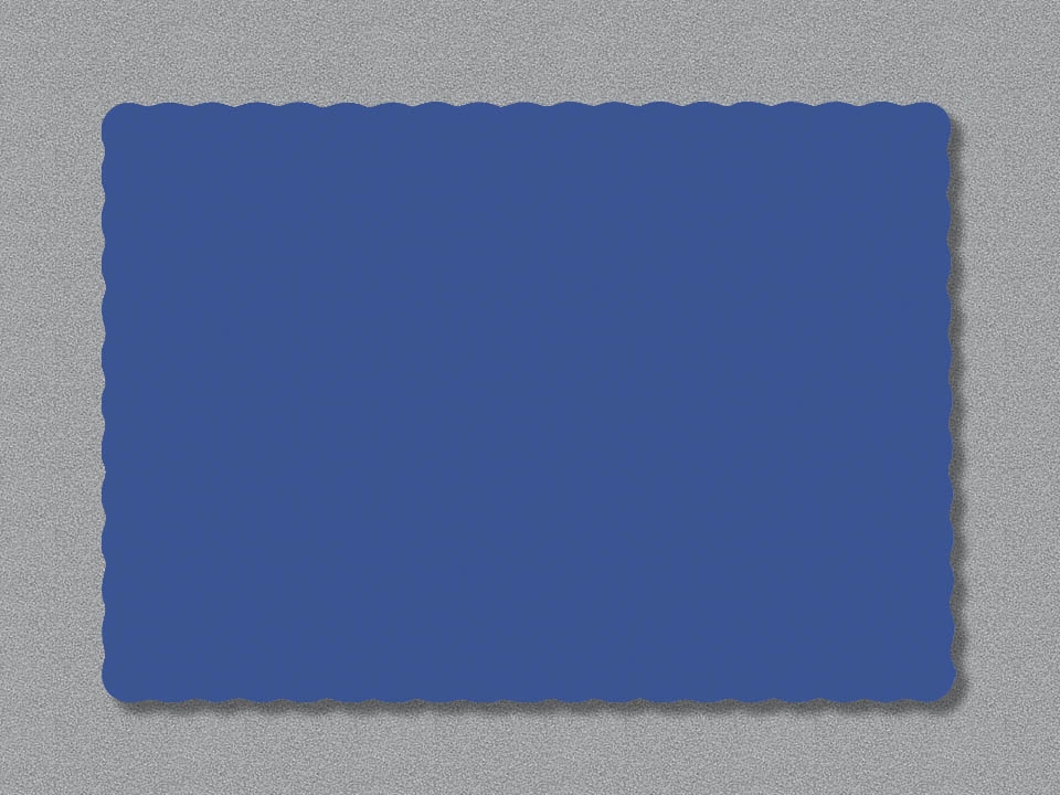 Smith Lee Navy Blue Scallop Edge Eco Paper Placemat, 9.5 x 13.375 inch -- 1000 per case.