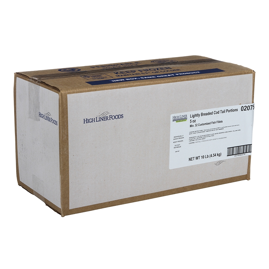 High Liner 5 Ounce Breaded Cod Tails, 10 Pound