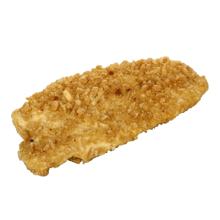 Viking Potato Crunch Natural IQF Breaded Tilapia Fillet, 4 to 5 Ounce.