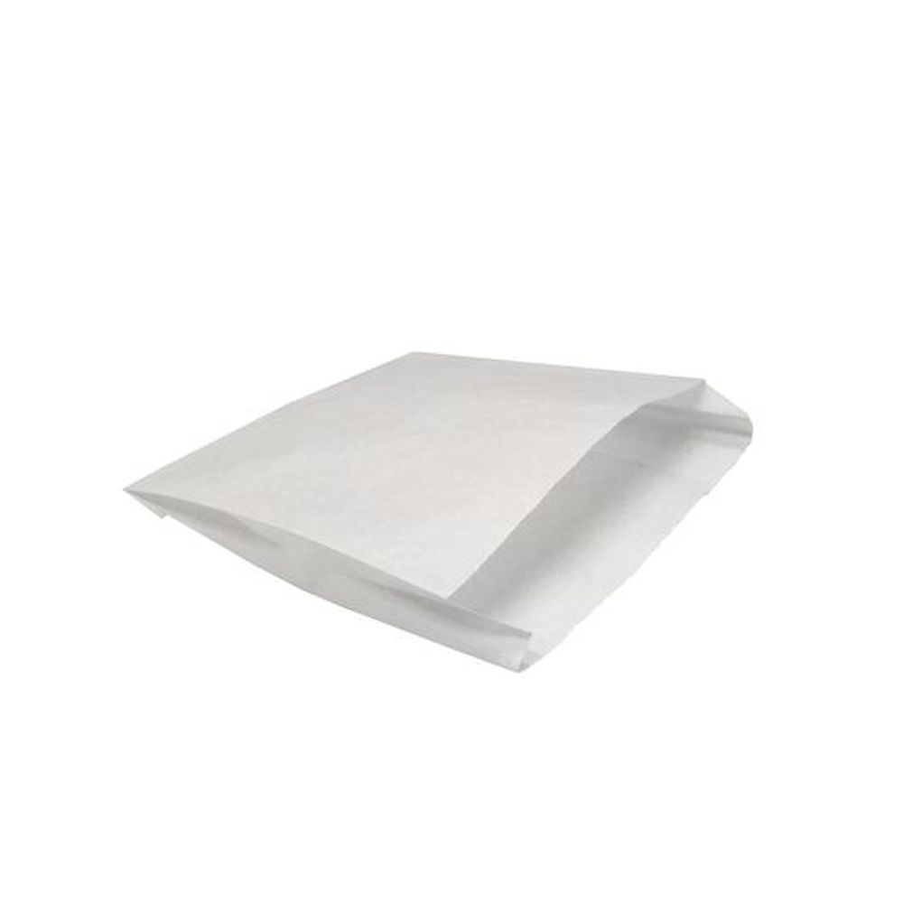 Durable Packaging 5 x 1.5 x 4.5 inch White Grease Resistant French Fry Bag, 2000 count