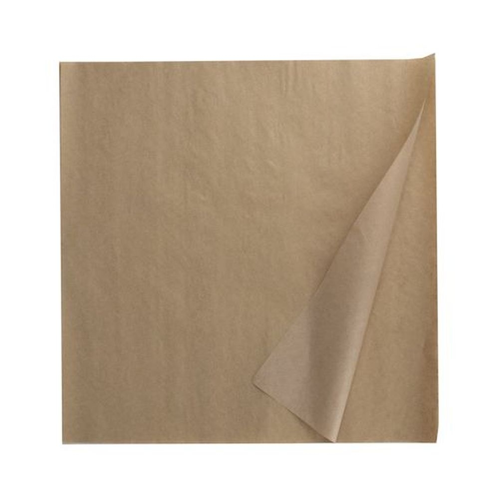 Durable Packaging 12 x 12 inch Kraft Grease Resistant Sheet, 1000 count - 5 per case