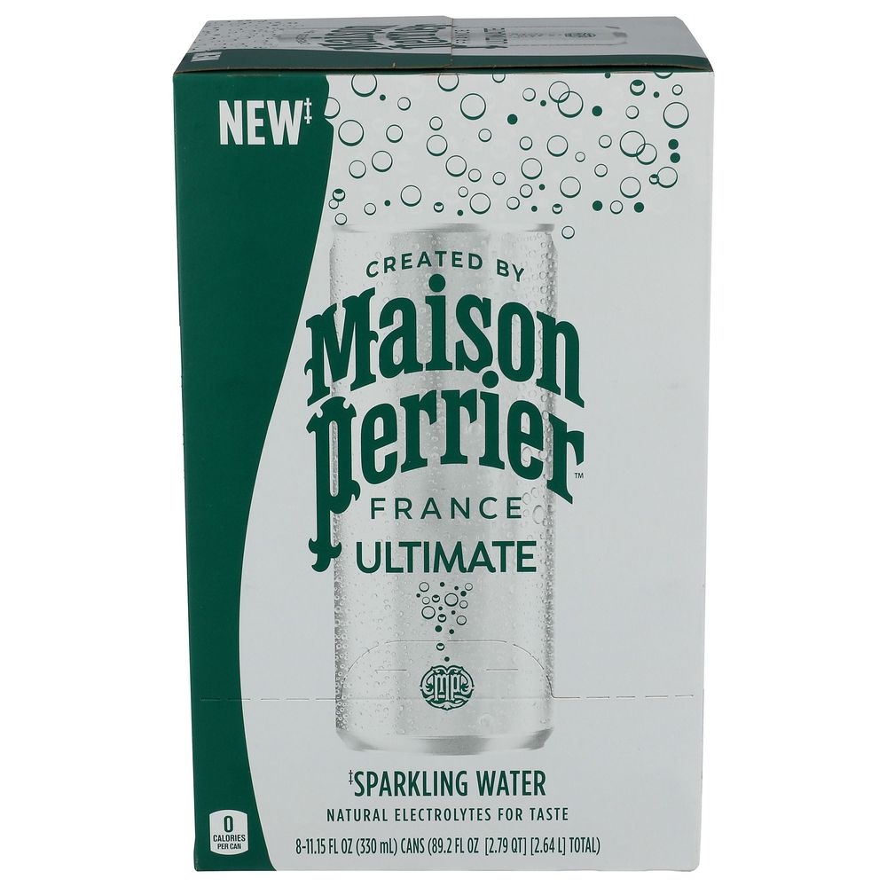 Maison Perrier 11.15 Ounce Unflavored Sparkling Water, 8 count -- 3 per case