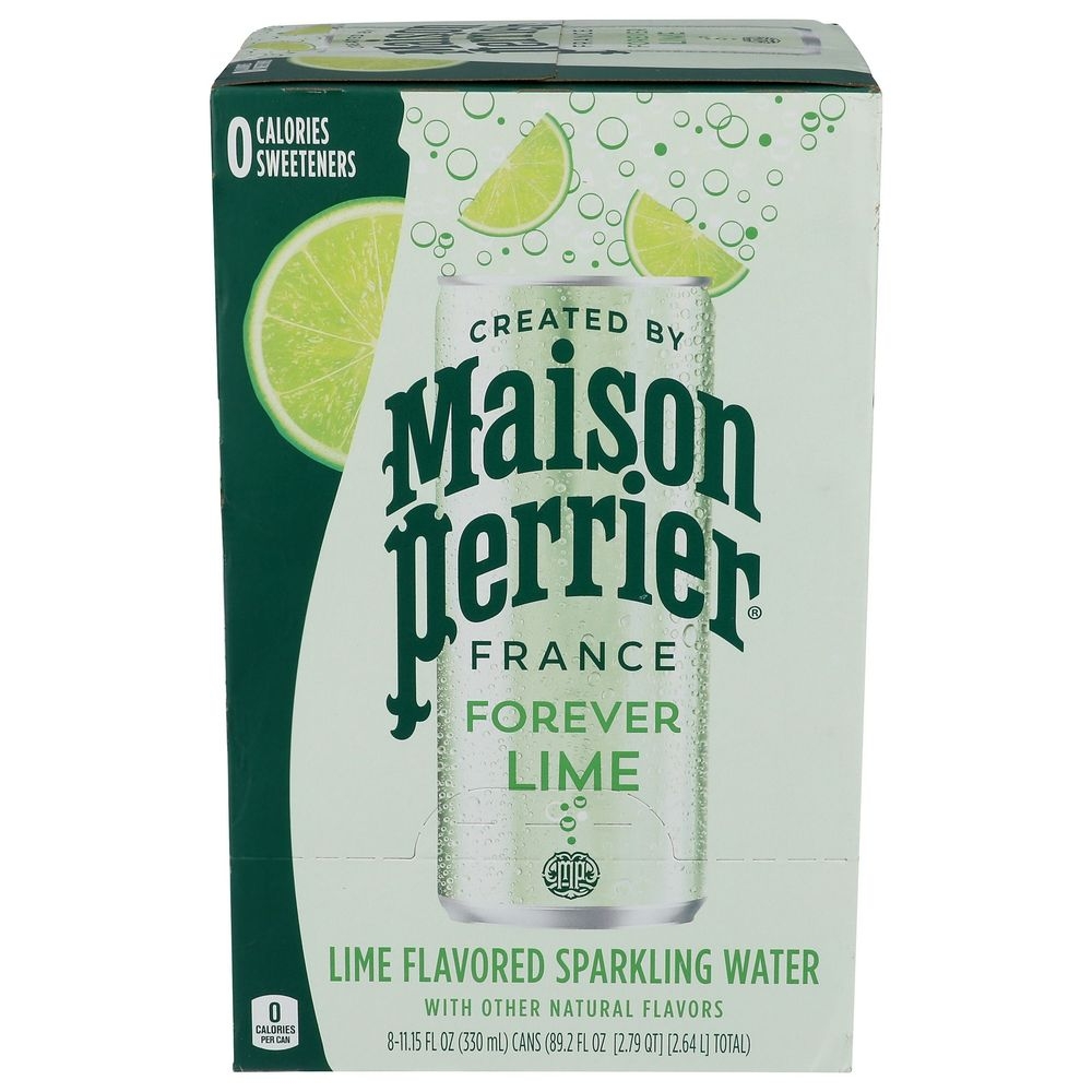 Maison Perrier 11.15 Ounce Lime Sparkling Water, 8 count -- 3 per case