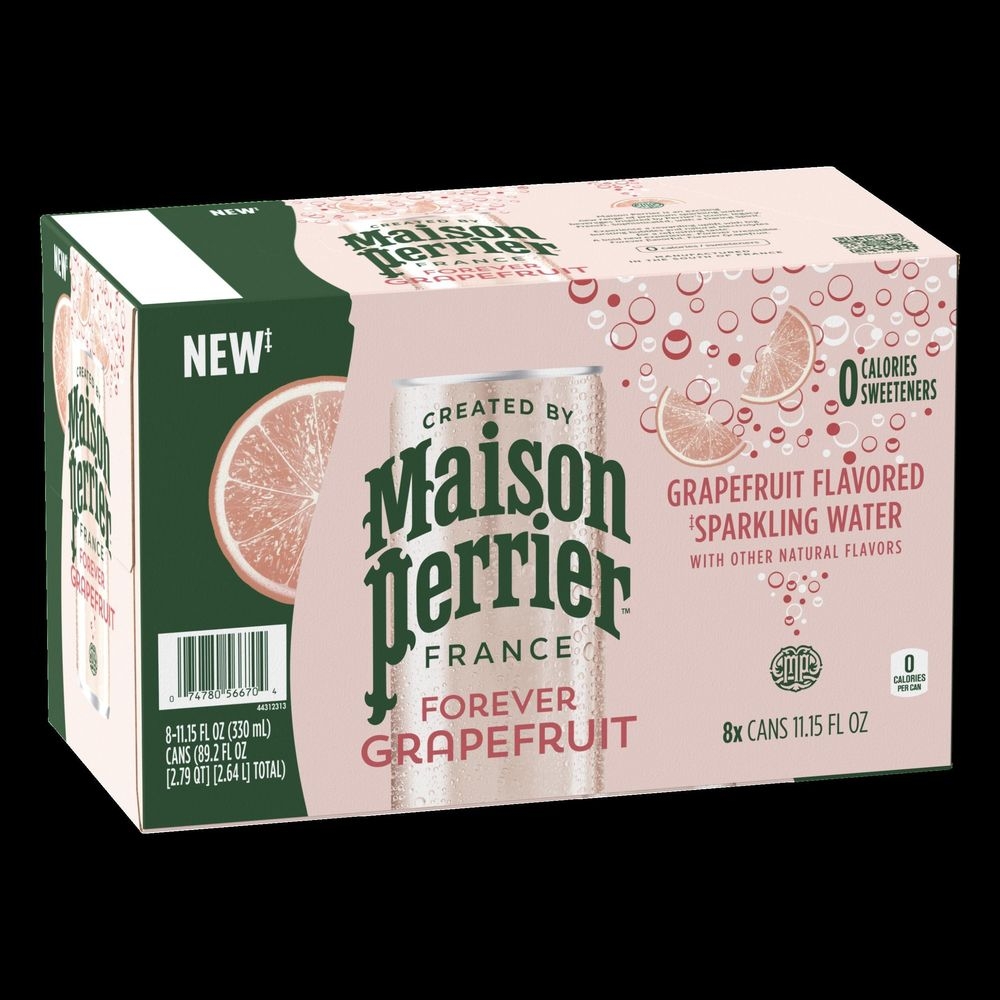 Maison Perrier 11.15 Ounce Grapefruit Sparkling Water, 8 count -- 3 per case