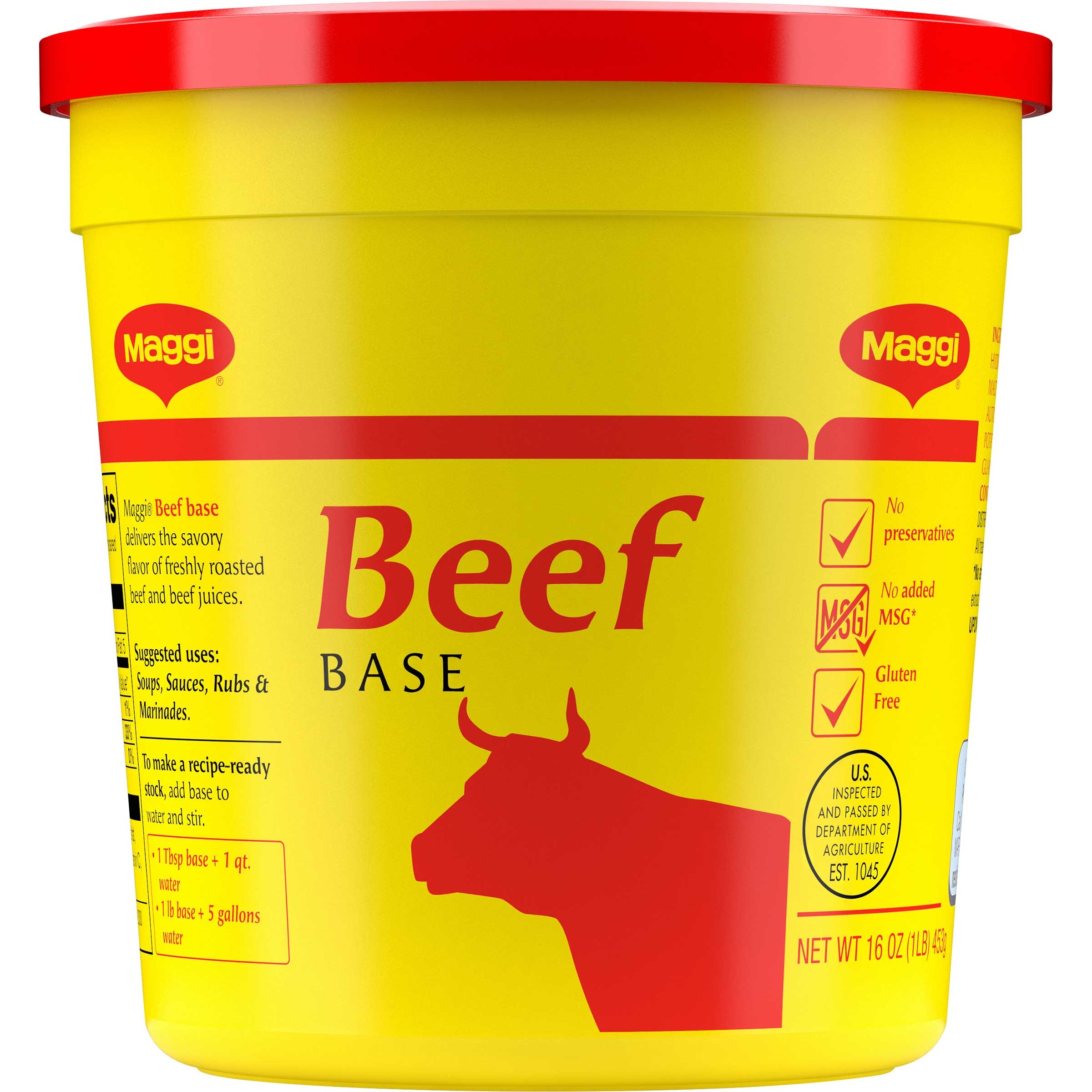 Maggi Beef Ingredient Base, 1 Pound -- 6 per case.