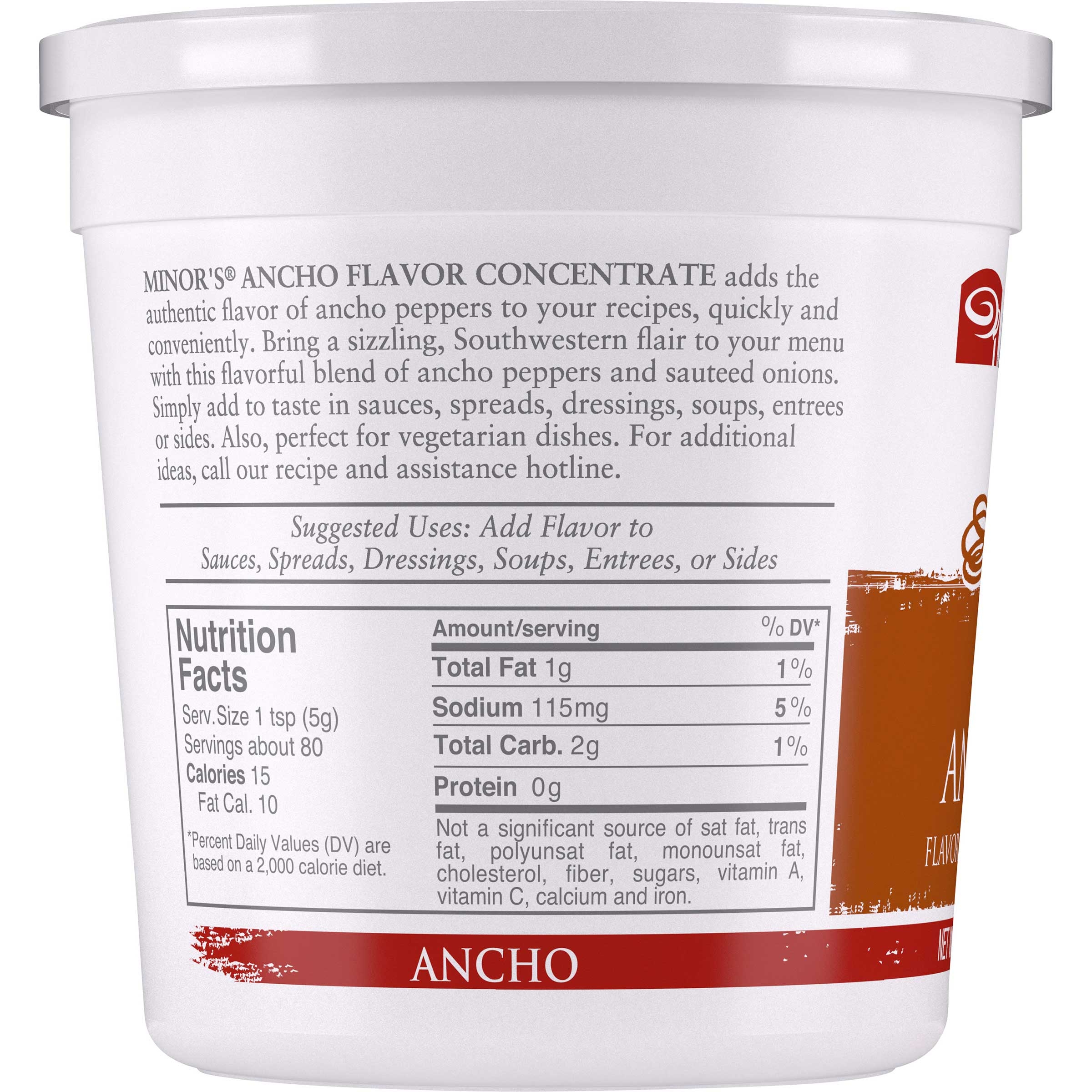 Nestle Minors Ancho Flavor Concentrate, 14.4 Ounce -- 6 per case.