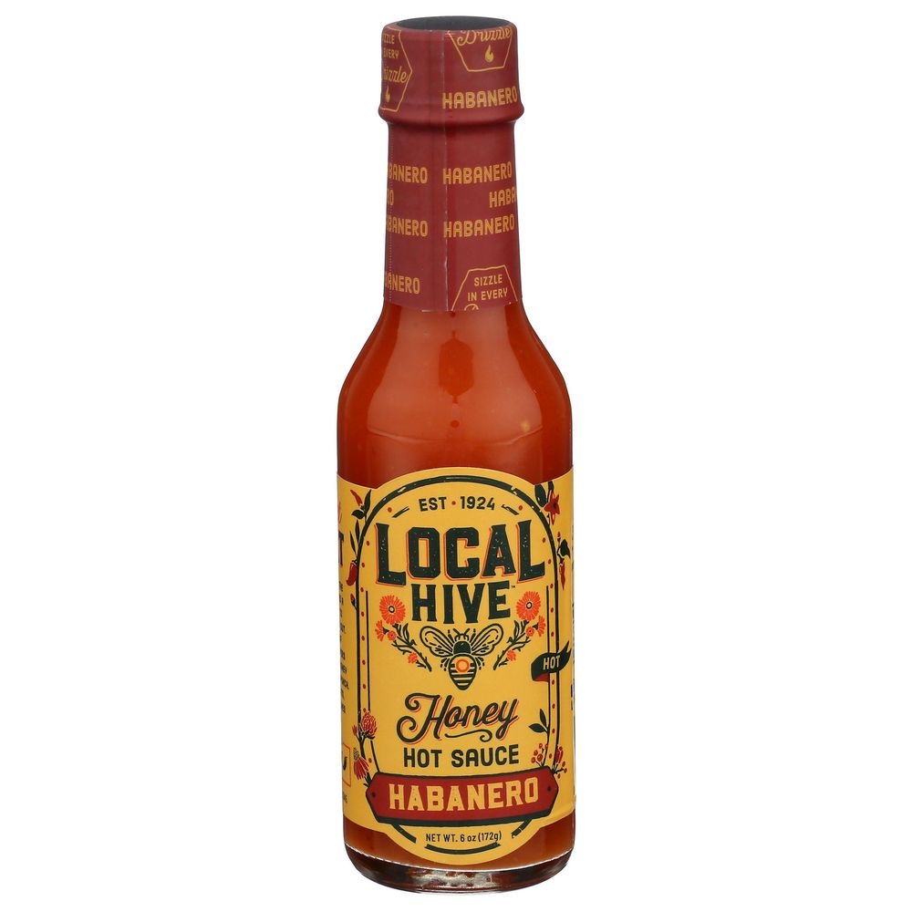 Local Hive Honey Habanero Hot Sauce, 6 Fluid Ounce -- 12 per case
