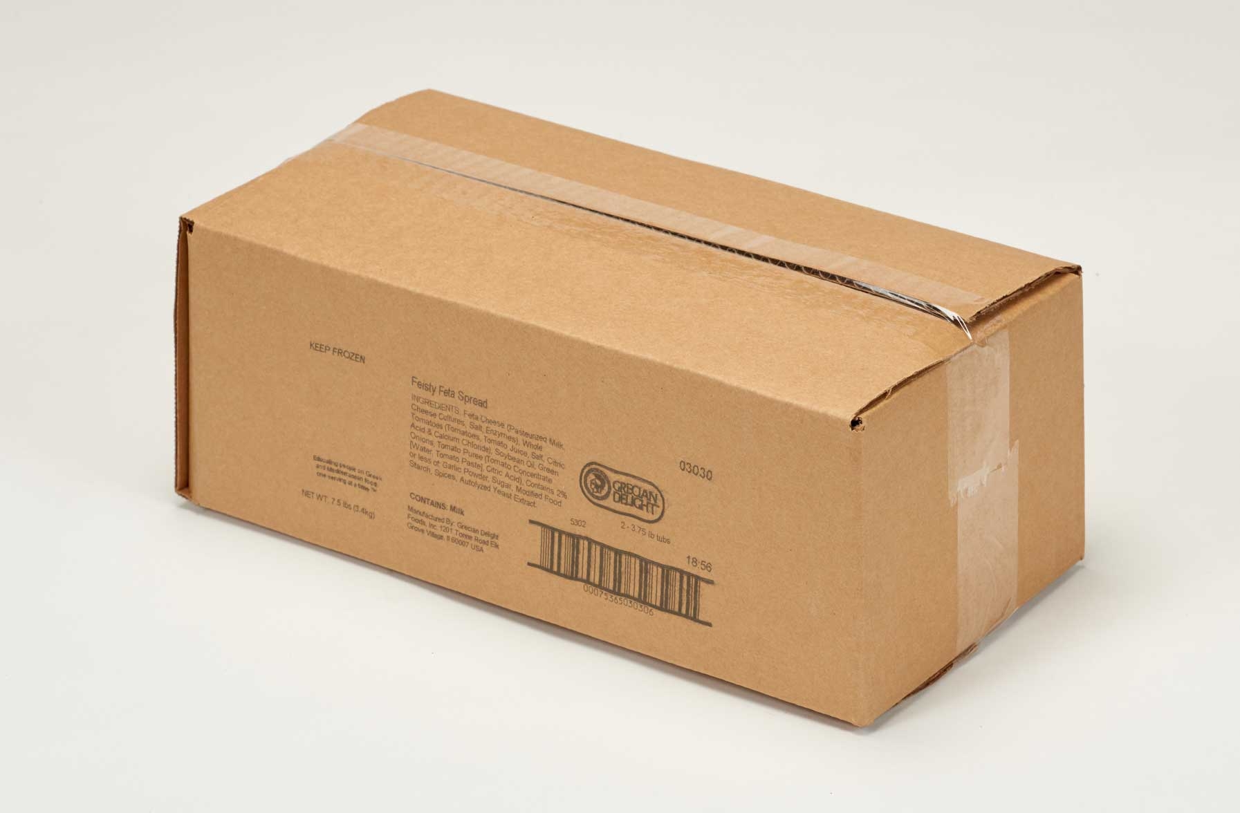 Grecian Delight Feisty Feta Cheese Spread, 0 .5 Gallon -- 2 per case.