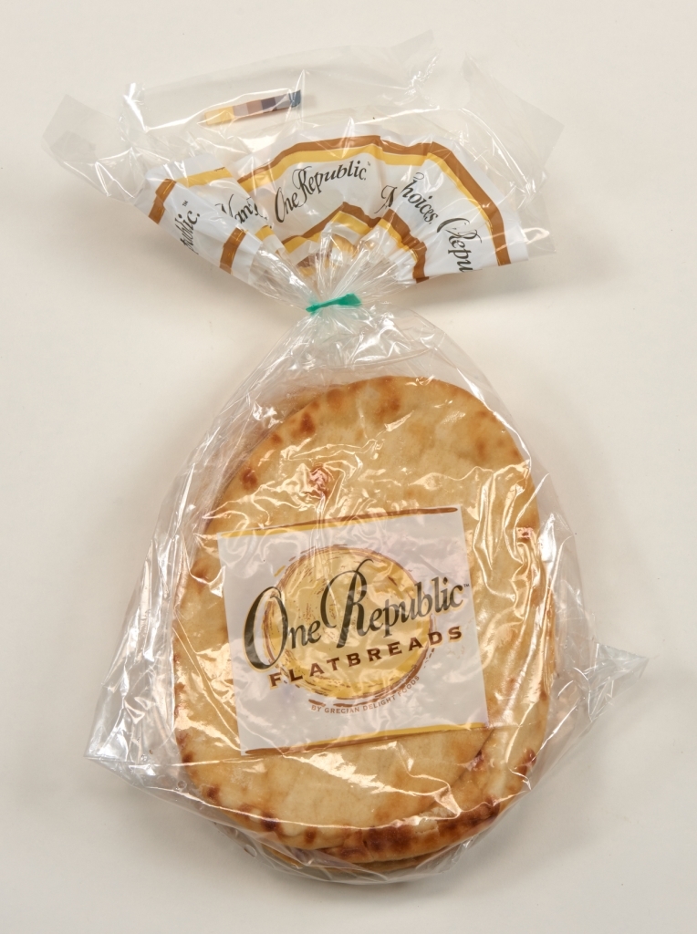 One Republic Oval Flatbread Naan, 2.4 Ounce -- 12 per case.