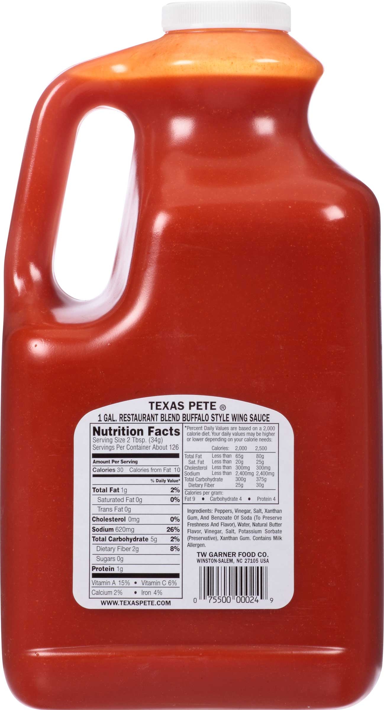 Texas Pete Restaurant Blend Wing Sauce,1 Gallon --  4 Case