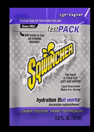 Sqwincher Fast Pack Grape Liquid Concentrate, 0.6 Ounce -- 200 per case