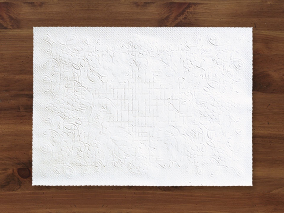 Hoffmaster Dubonnet Straight Edge Placemat, 9 3/4 x 14 inch -- 1000 per case.