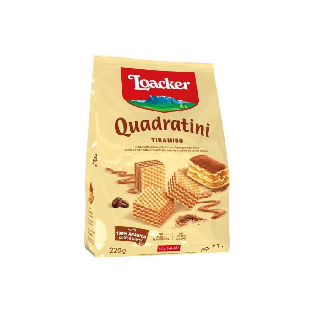 Loacker Quadratini Tiramisu, 7.76 Ounce - 6 per case