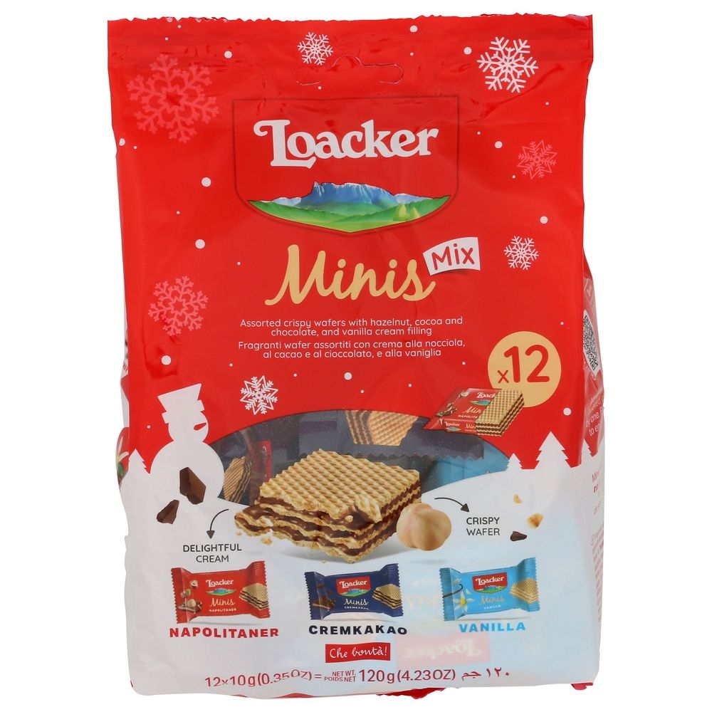 Loacker Minis Wafer Mix, 4.23 Ounce -- 8 per case