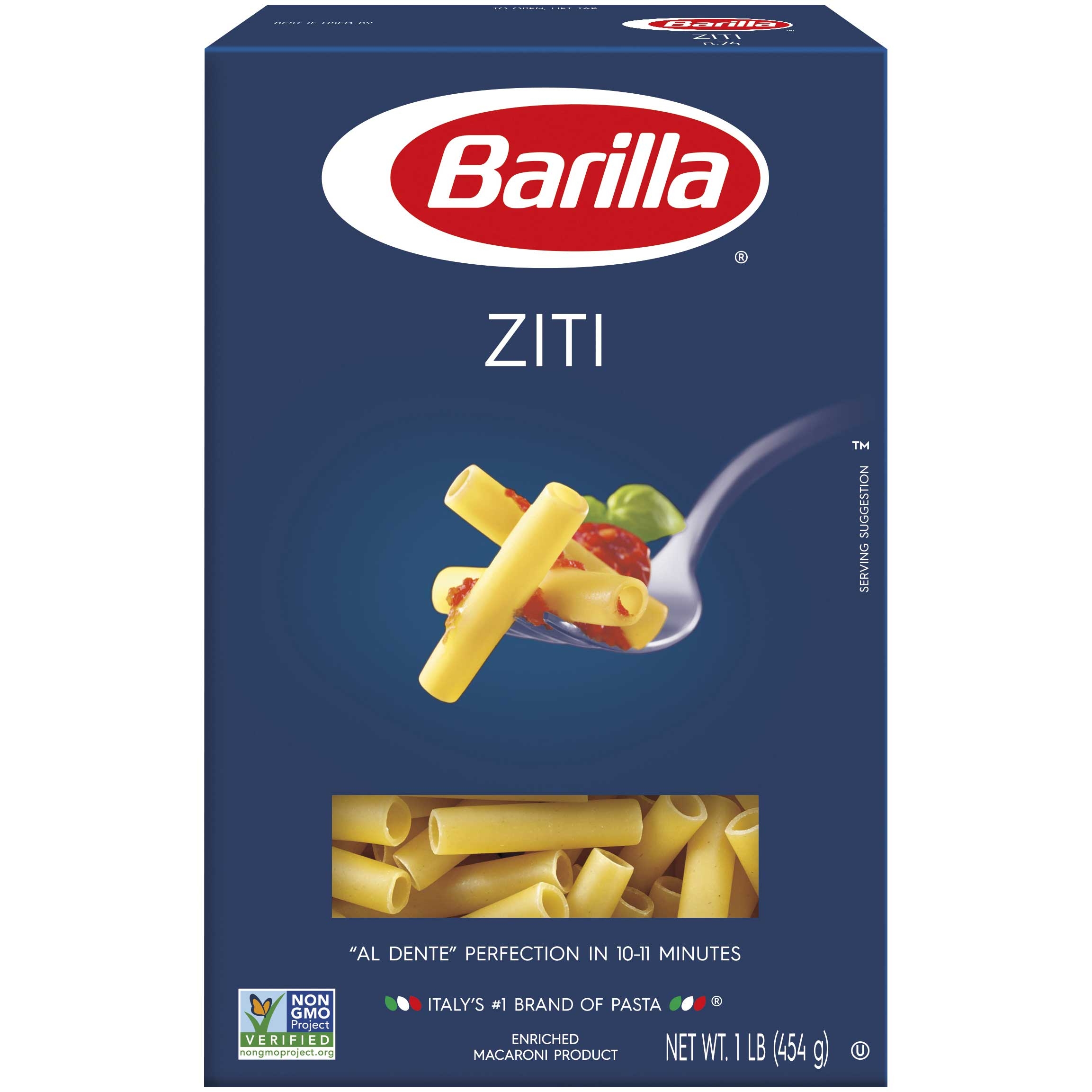 Barilla Ziti Pasta, 16 Ounce -- 12 per case.