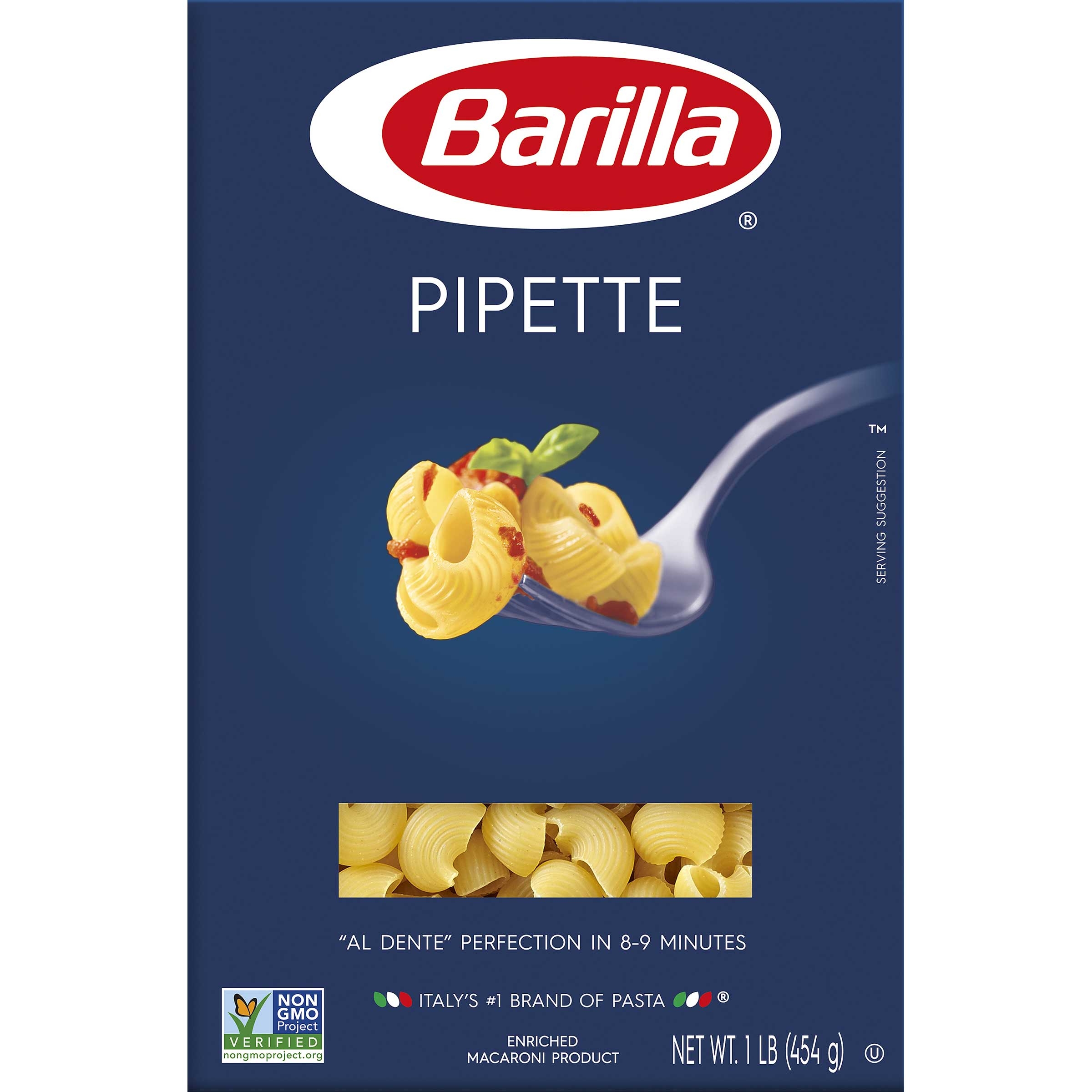 Barilla Pipette Pasta, 16 Ounce -- 12 per case.