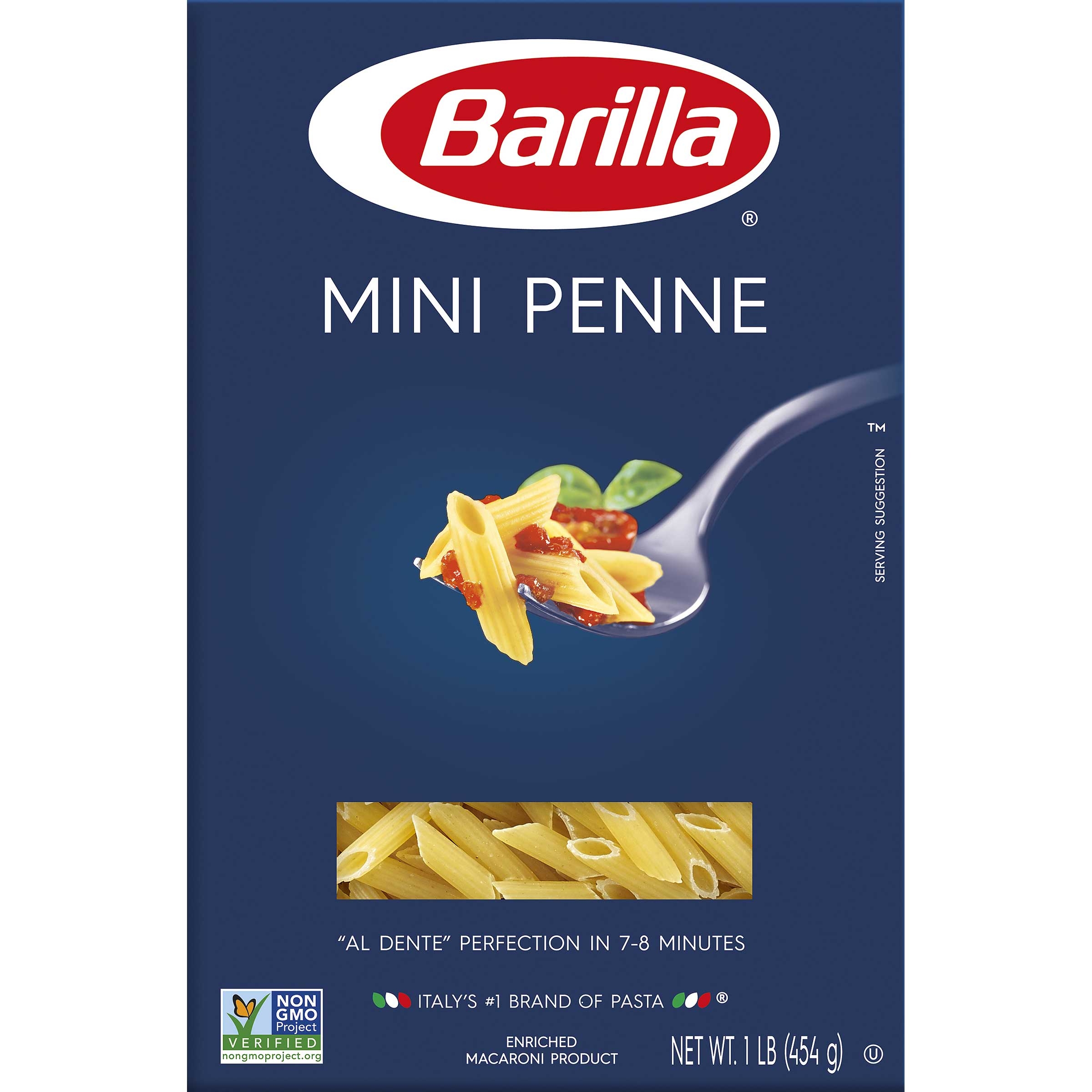 Barilla Semolina Mini Penne Pasta, 16 Ounce -- 12 per case.