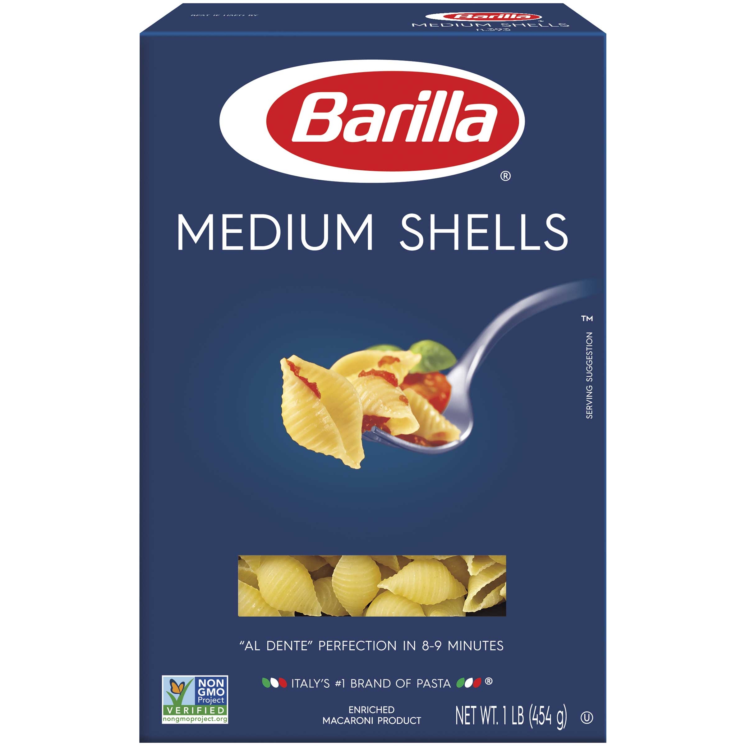 Barilla Medium Shells Pasta, 16 Ounce -- 12 per case.