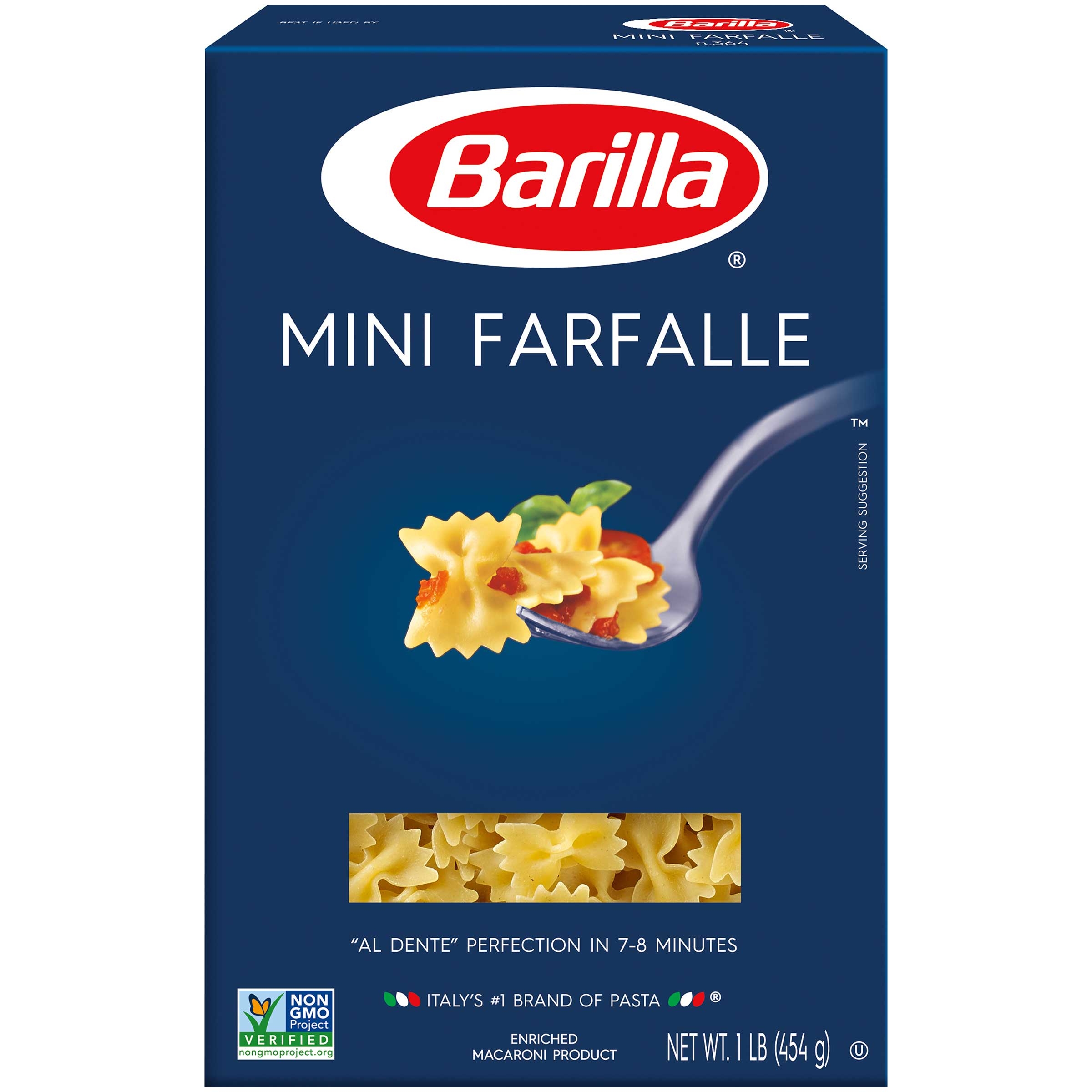 Barilla Mini Farfalle Pasta, 16 Ounce -- 12 per case.
