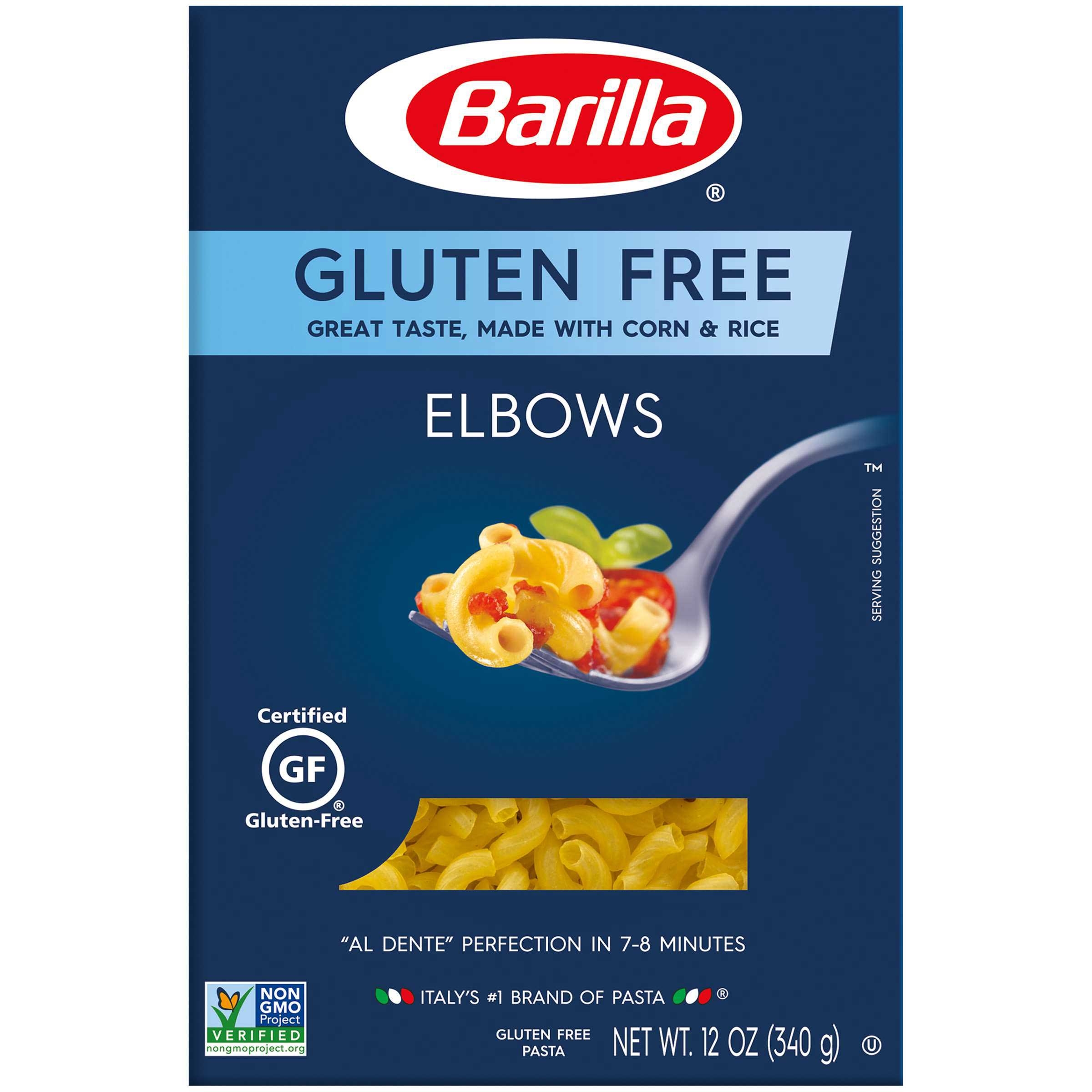 Barilla Gluten Free Elbows Pasta, 12 Ounce -- 8 per case.
