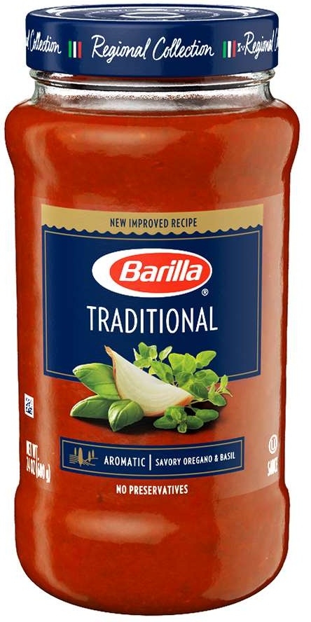 Barilla Premium Traditional Tomato Sauce, 24 Ounce -- 8 per case