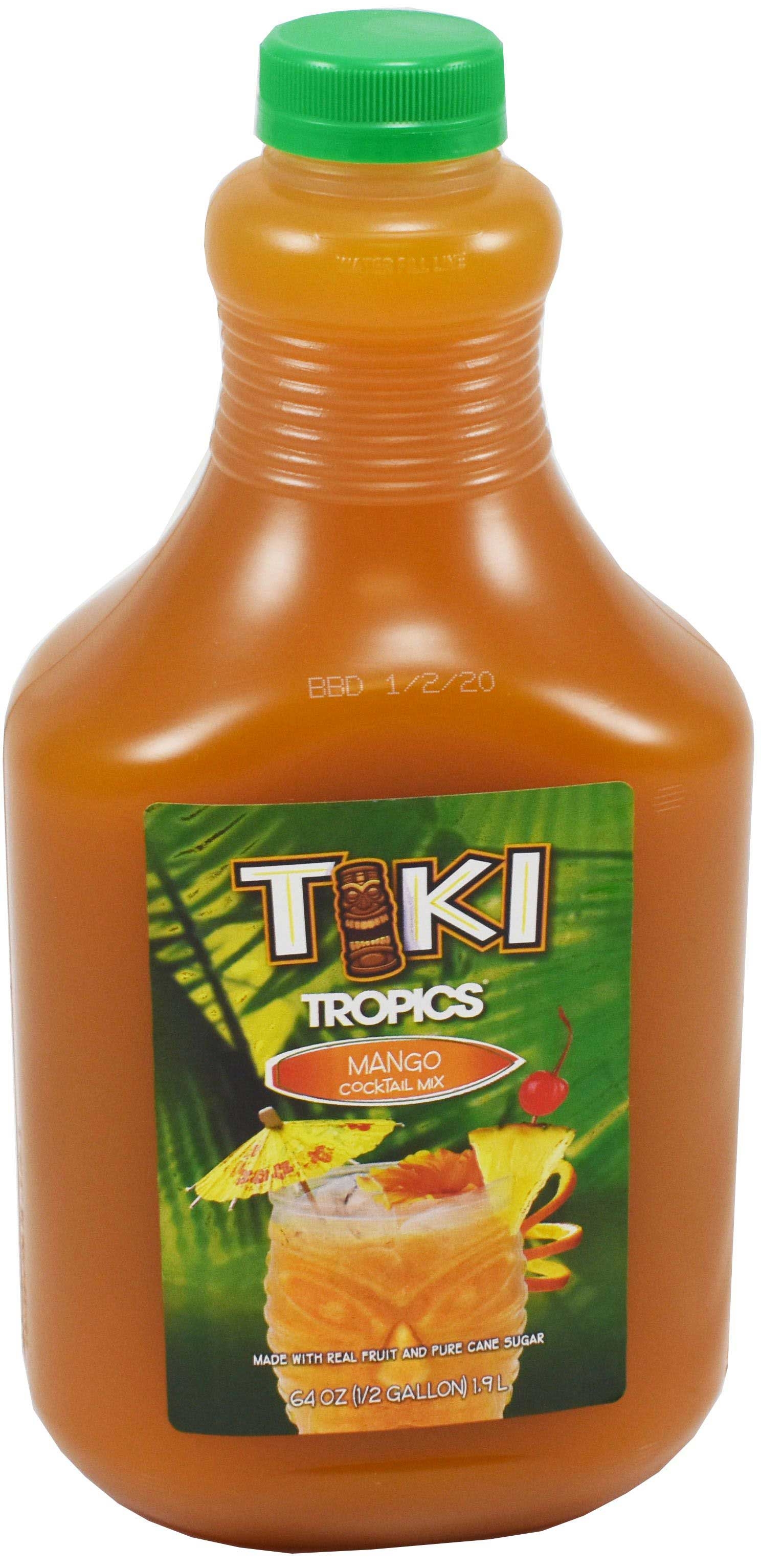 Tiki Tropics Mango Cocktail Mixer, 64 Fluid Ounce -- 6 per case