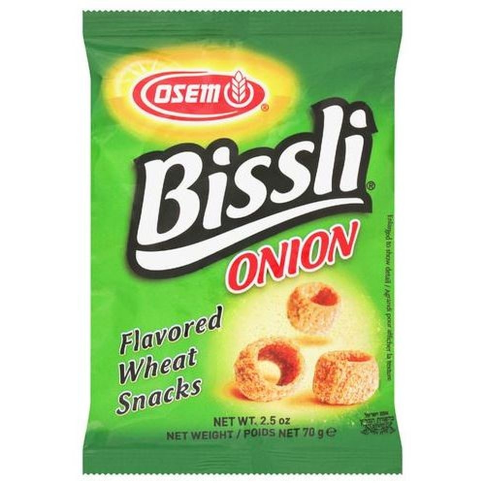 Osem Bissli Onion Flavored Wheat Snacks, 2.5 Ounce -- 24 per case