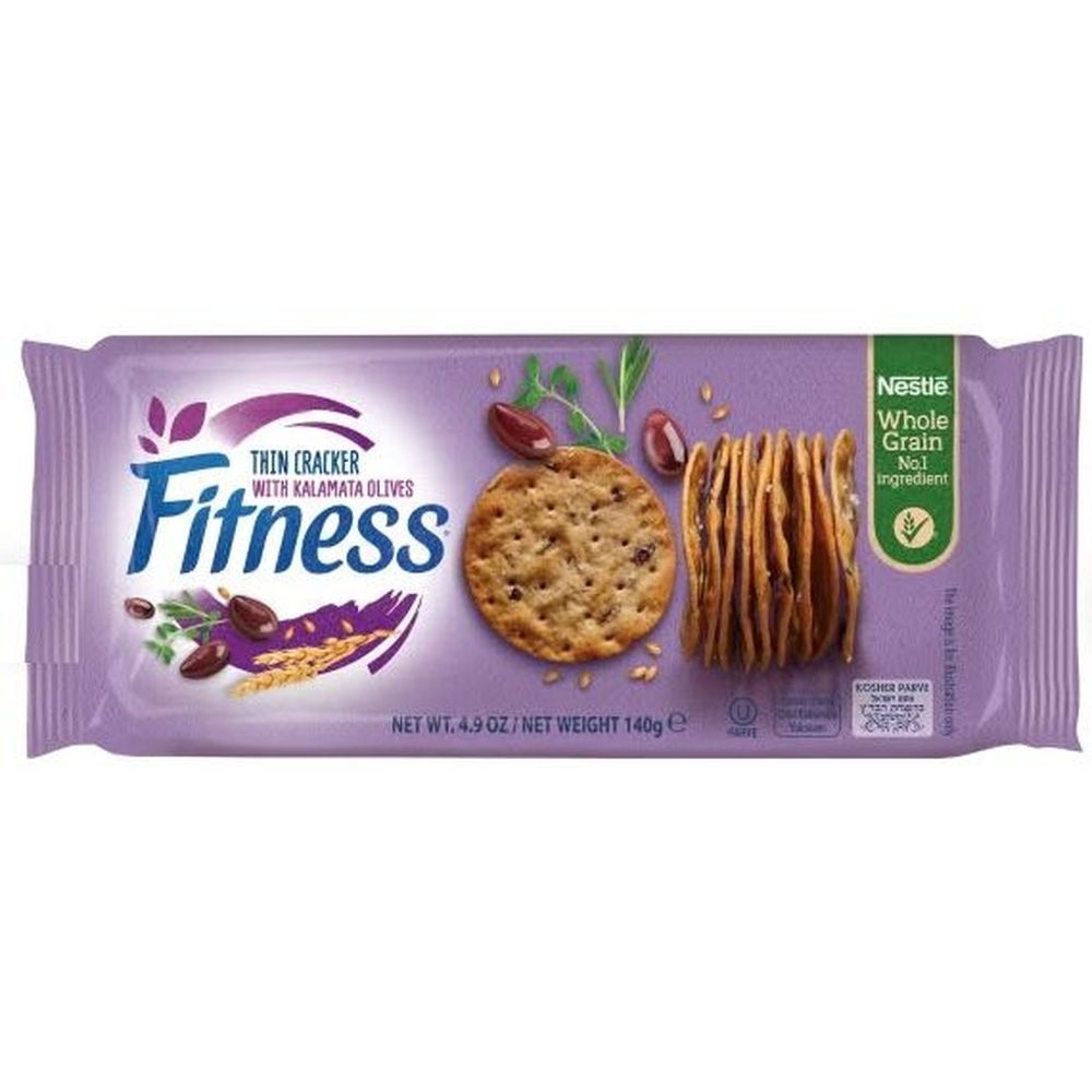 Fitness Kalamata Olives Thin Cracker, 4.9 Ounce -- 16 per case