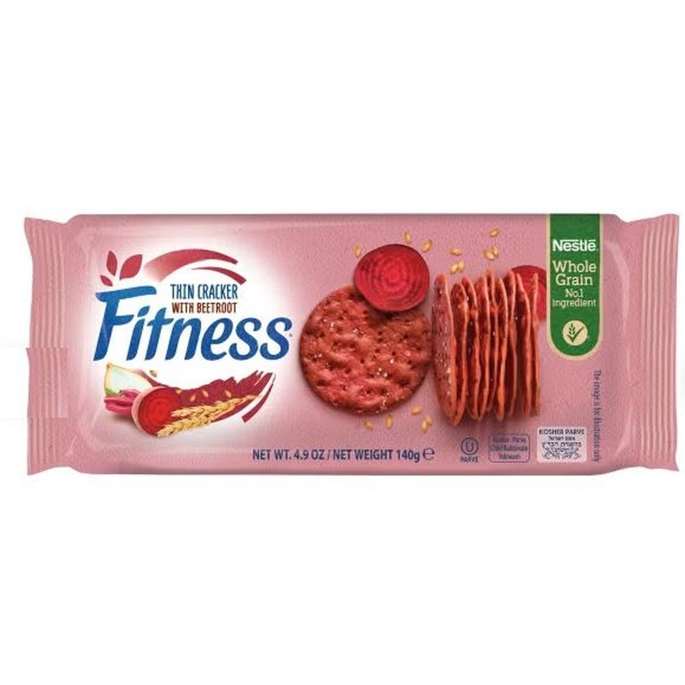 Fitness Beetroot Thin Cracker, 4.9 Ounce -- 16 per case