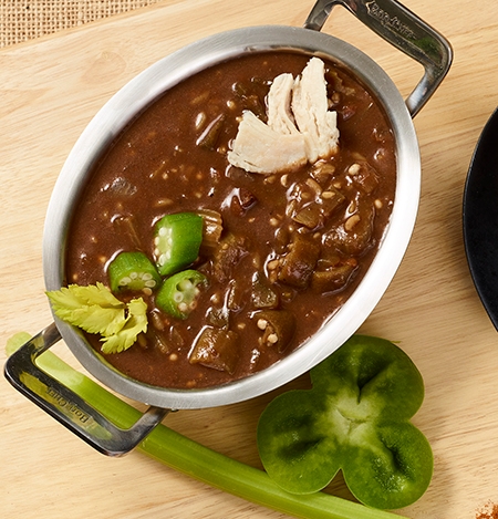 Blount Chicken and Uncured Sausage Gumbo Soup, 4 Pound -- 4 per case.