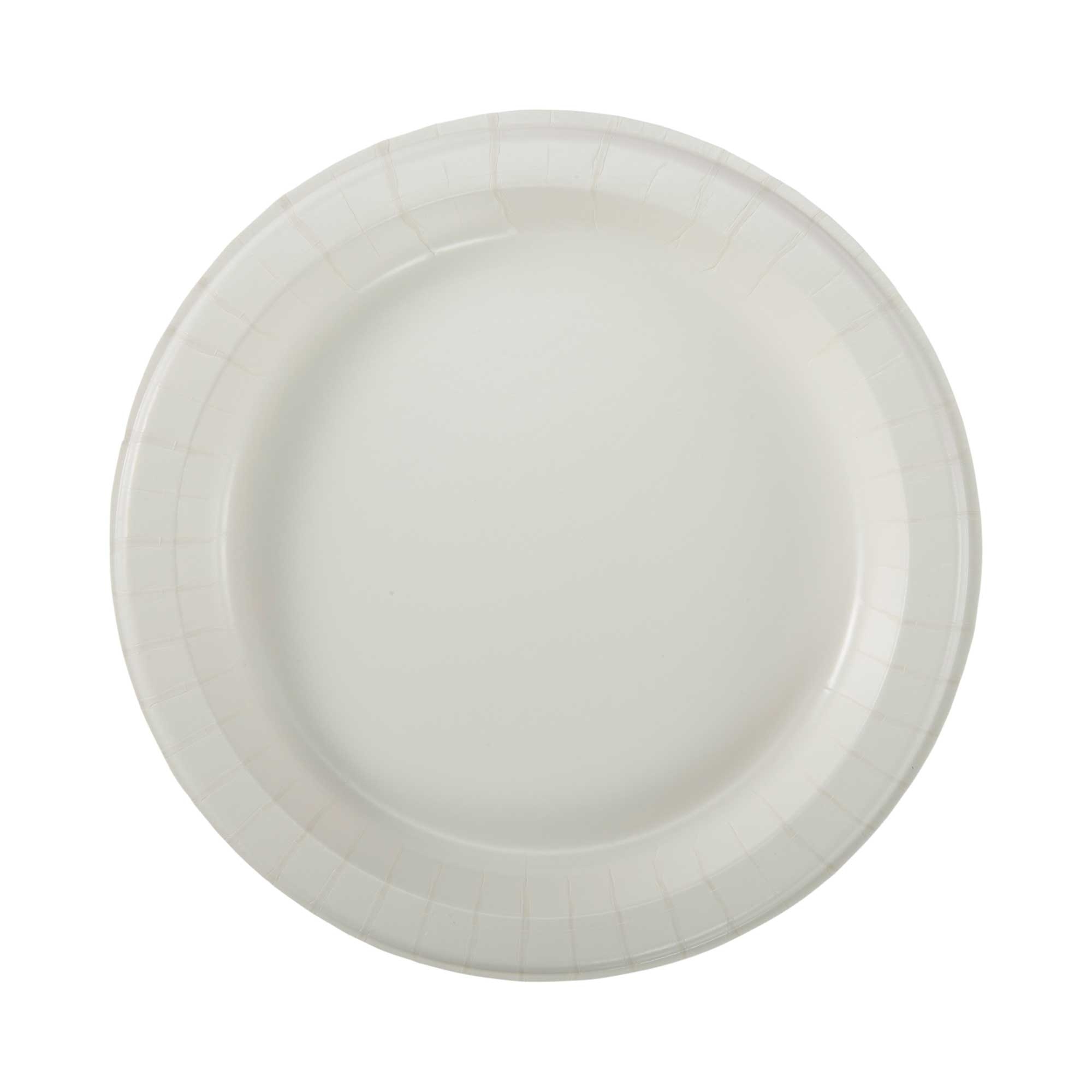 Dixie Ultra 10.125 inch Heavy Weight Paper Plate White -- 500 per case.