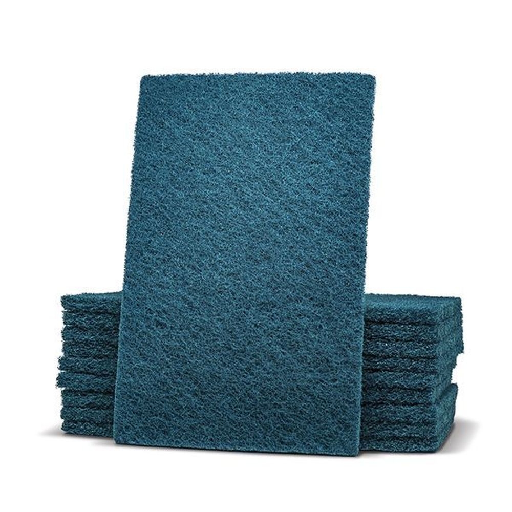 ITW Detex Blue Metal Detectable Scouring Pad, 5.9 x 8.9 inch -- 60 per case