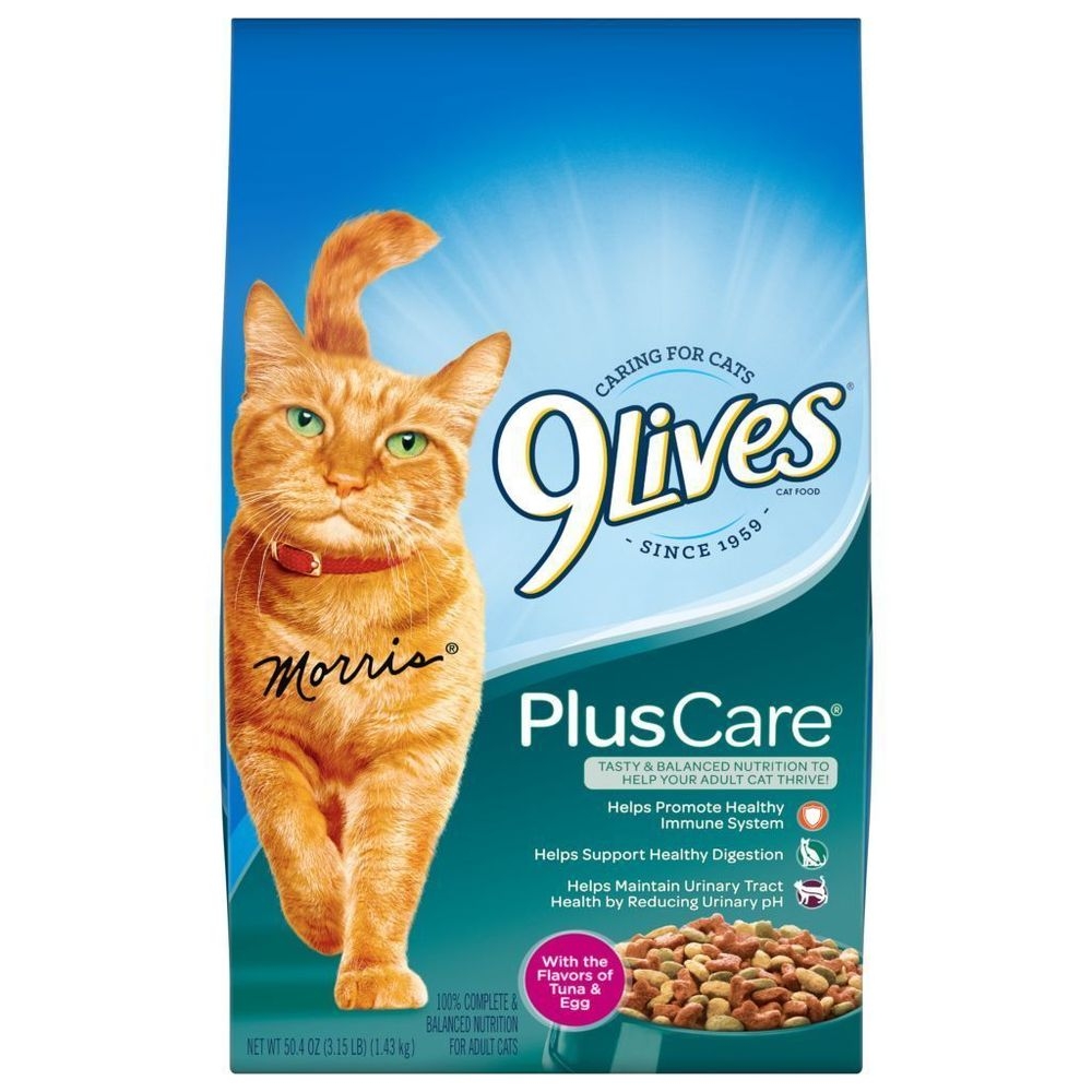 9Lives Plus Care Dry Cat Food, 50.4 Ounce -- 4 per case