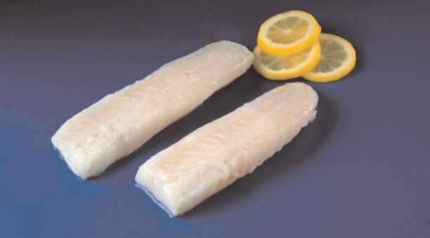 Skinless and Boneless Unbreaded Natural Loin Cod, 6 Ounce of 25-29 Pieces, 10 Pound.