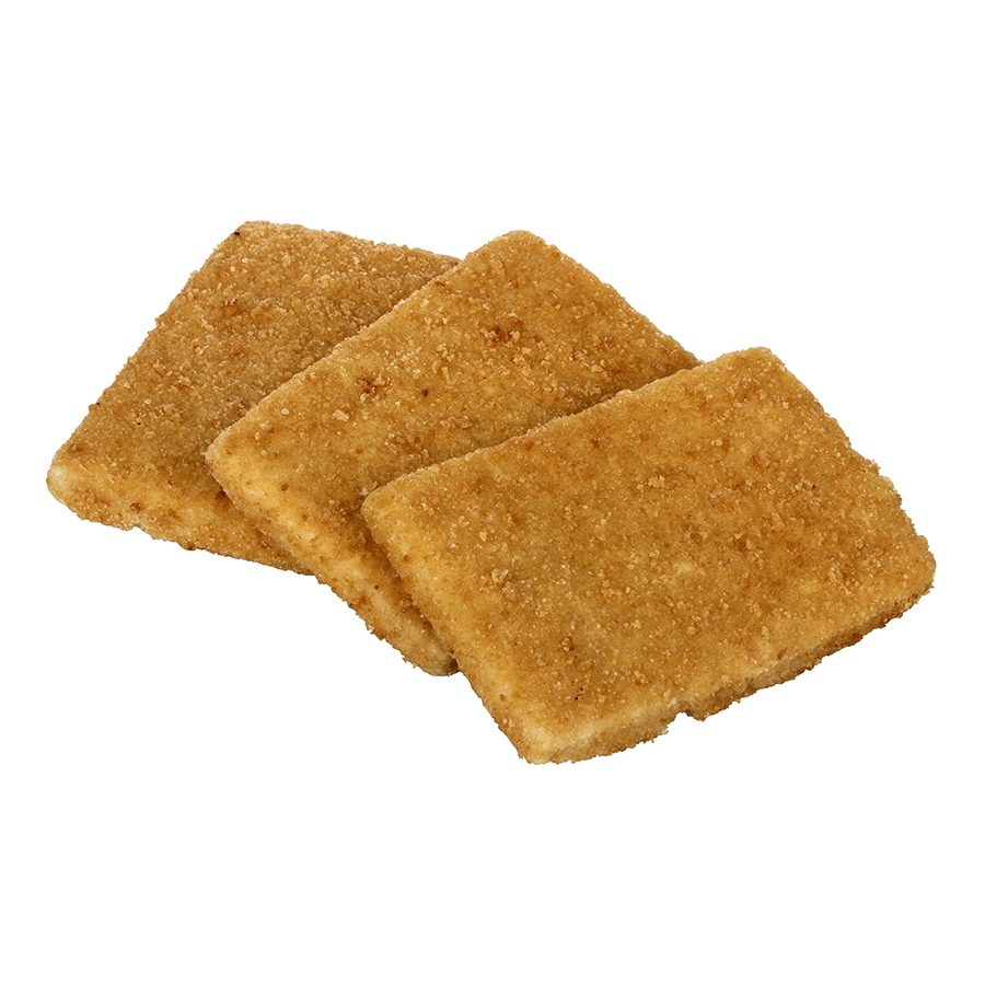 SeaCrisp Breaded Rectangle Cod, 3 Ounce of 52-54 Pieces, 10 Pound.