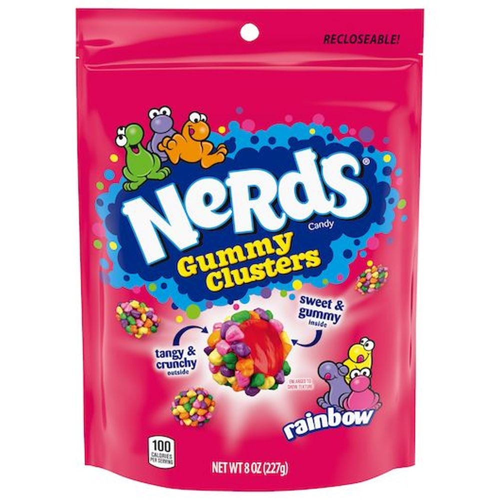 Nerds Rainbow/Very Berry Gummy Clusters, 20 count