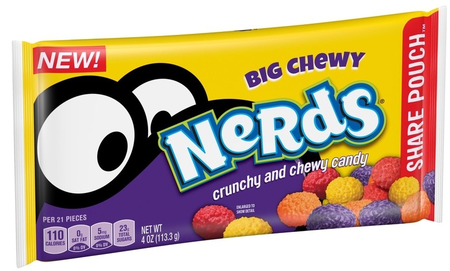 Nerds Big Chew Candy, 4 Ounce -- 48 per case.