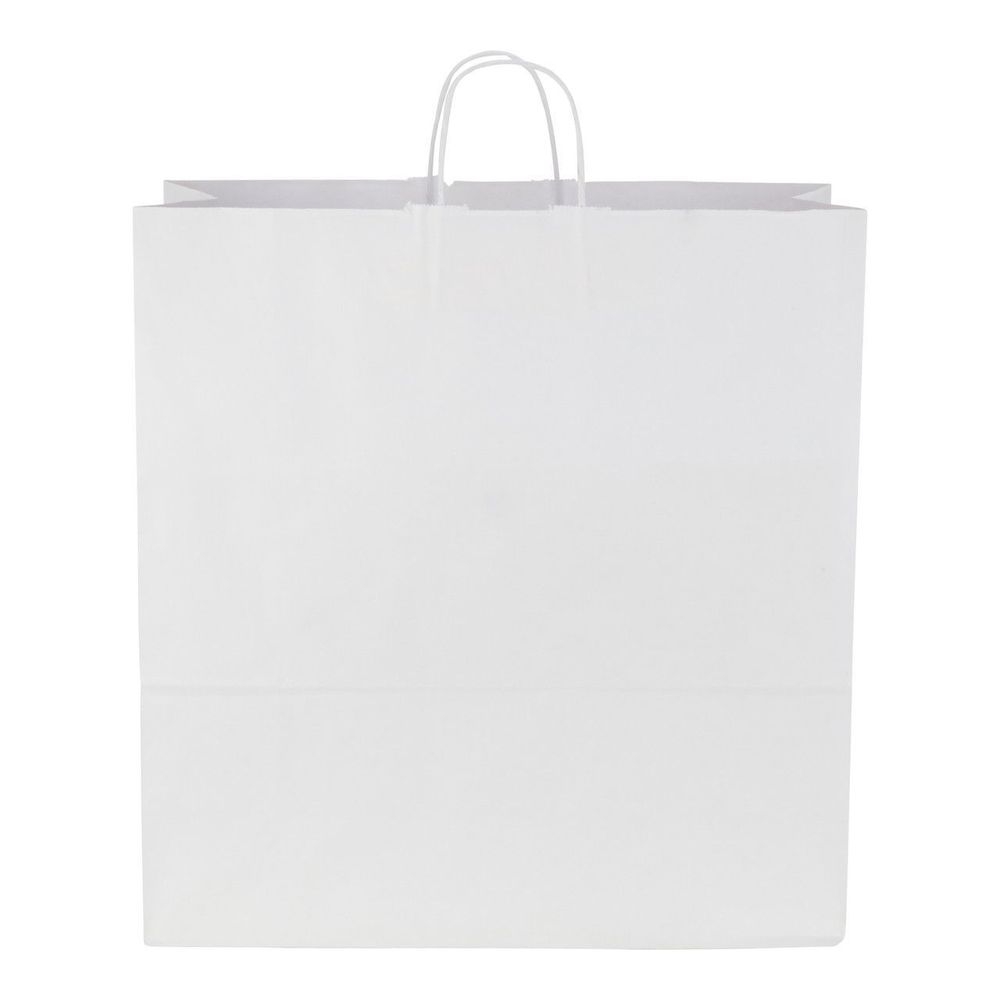 Duro Cargo Basis Virgin White Twist Handle Bag, 70 Pound Capacity -- 200 per case.