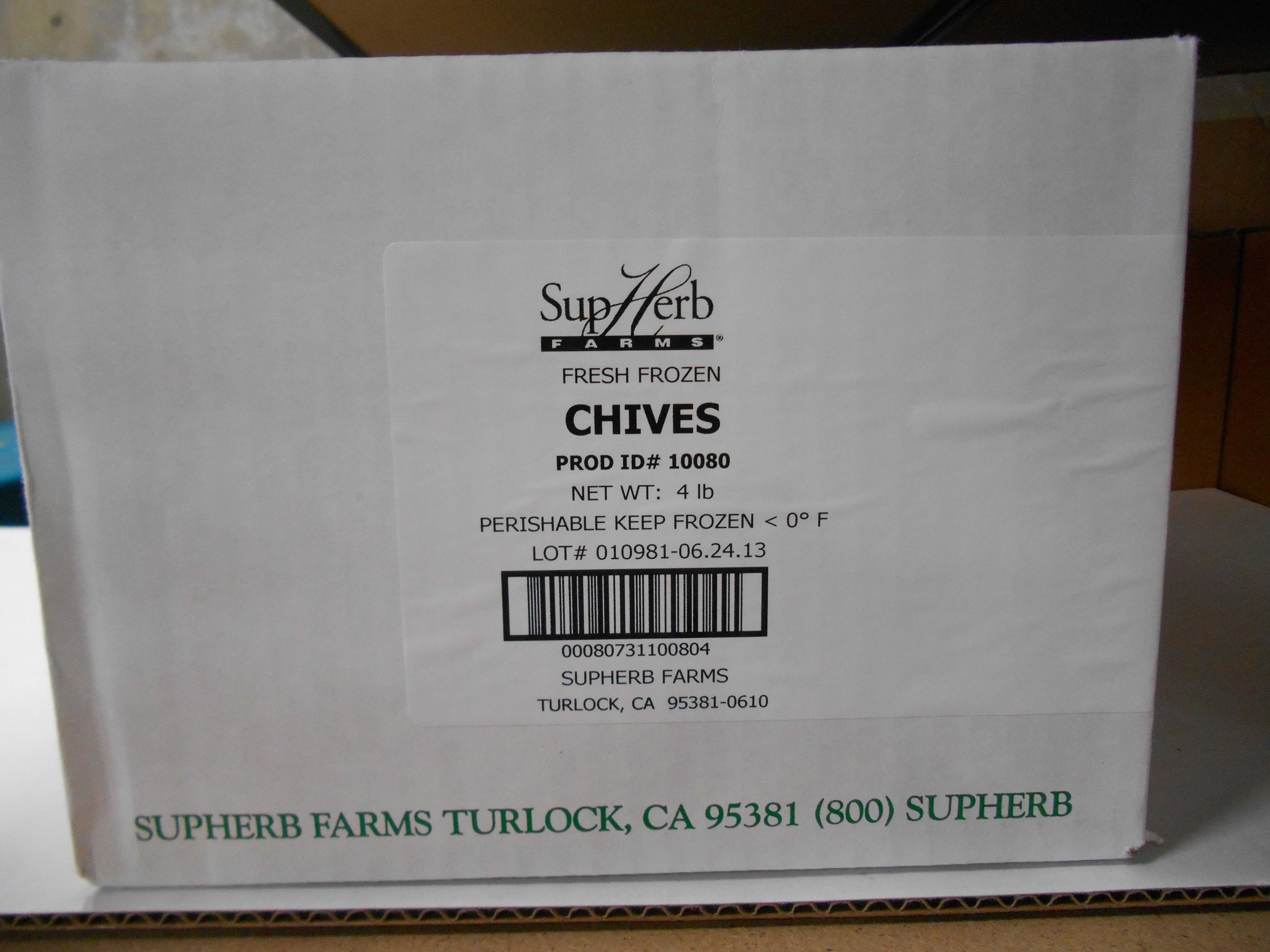 SupHerb Fresh Chive, 4 Pound.