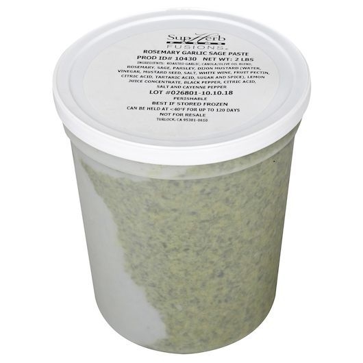 Supherb Farms Rosemary Garlic Sage Paste, 2 Pound -- 2 per case