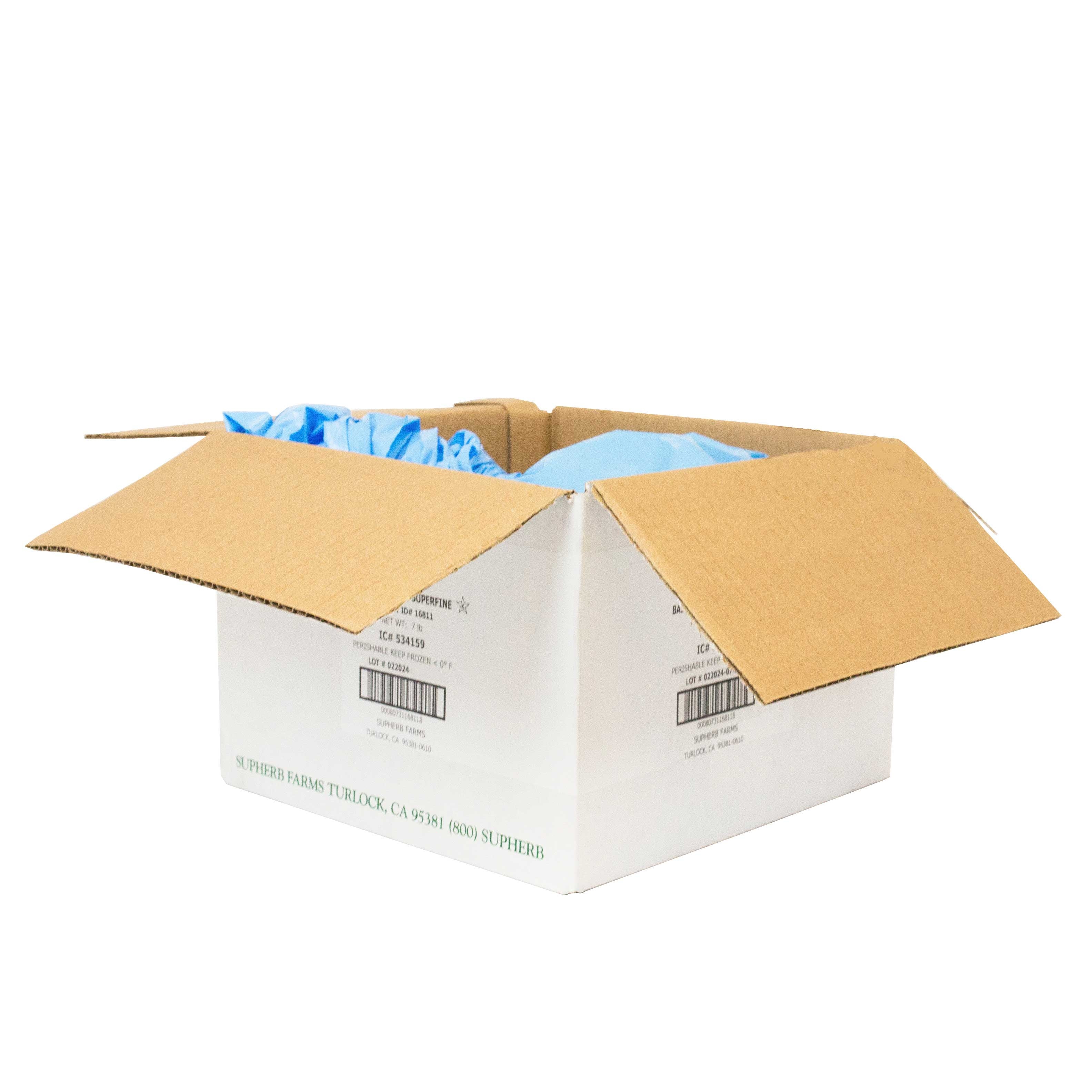 SupHerb Farms Super Fine Basil Blanched, 7 Pound.